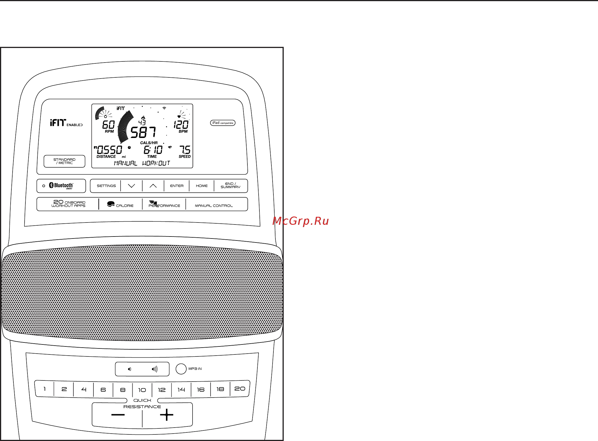 NordicTrack VX 550 (NTIVEX47016) [11/20] Особенности консоли