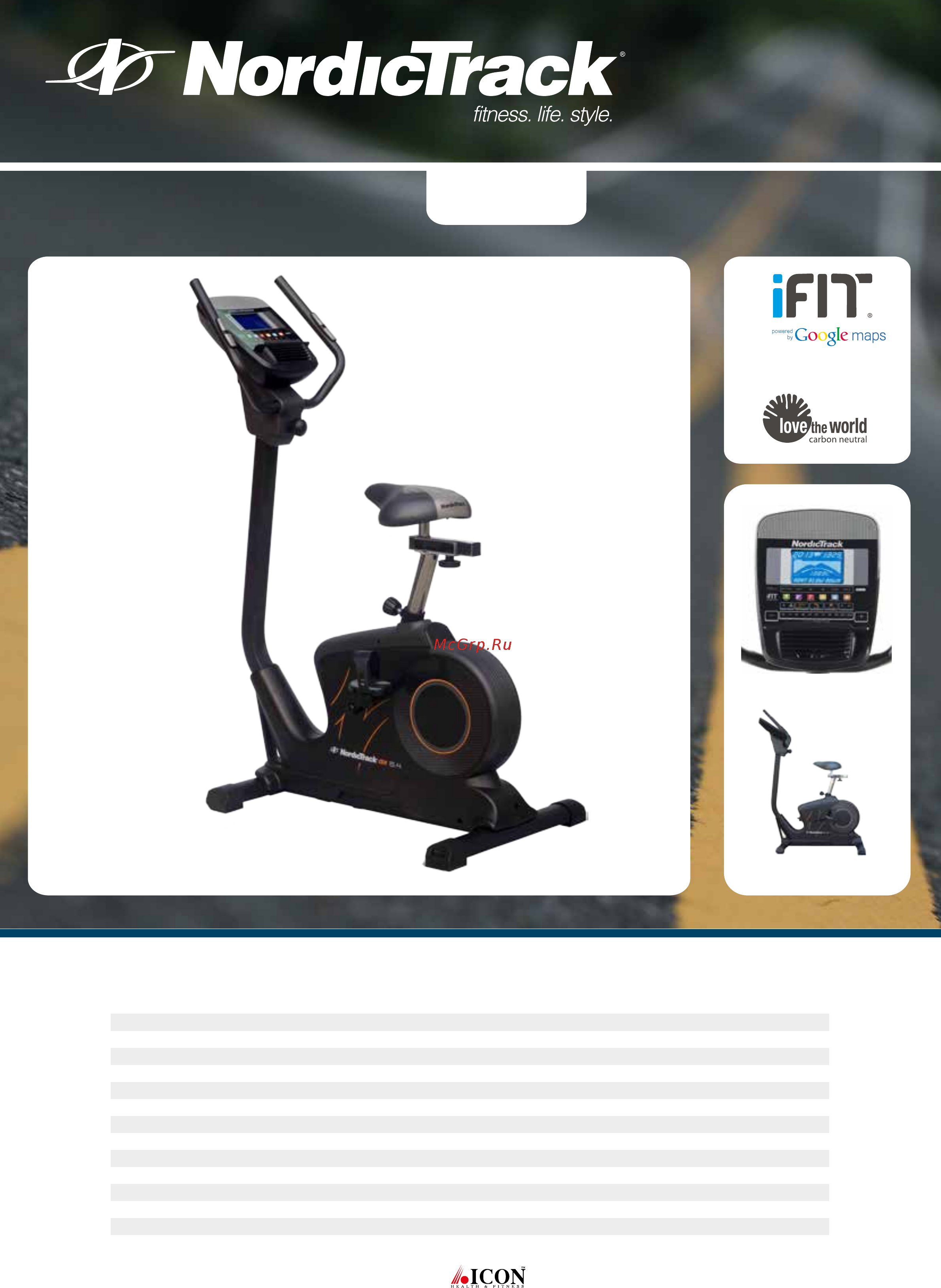 NordicTrack GX 5.4 (NTIVEX76014) Инструкция по эксплуатации онлайн