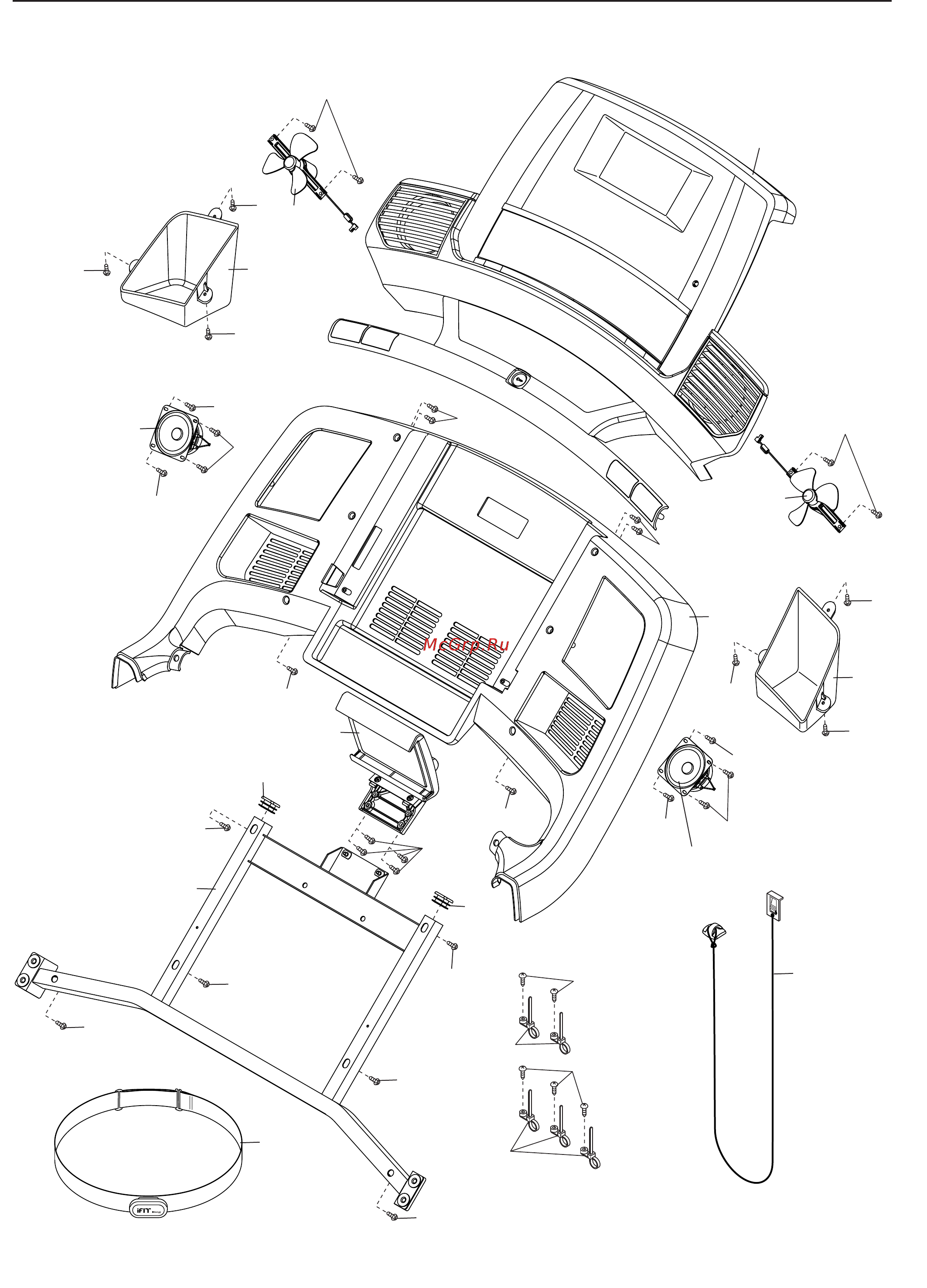 NordicTrack Commercial 2450 (NETL24716) [43/44] Сборочный чертеж d