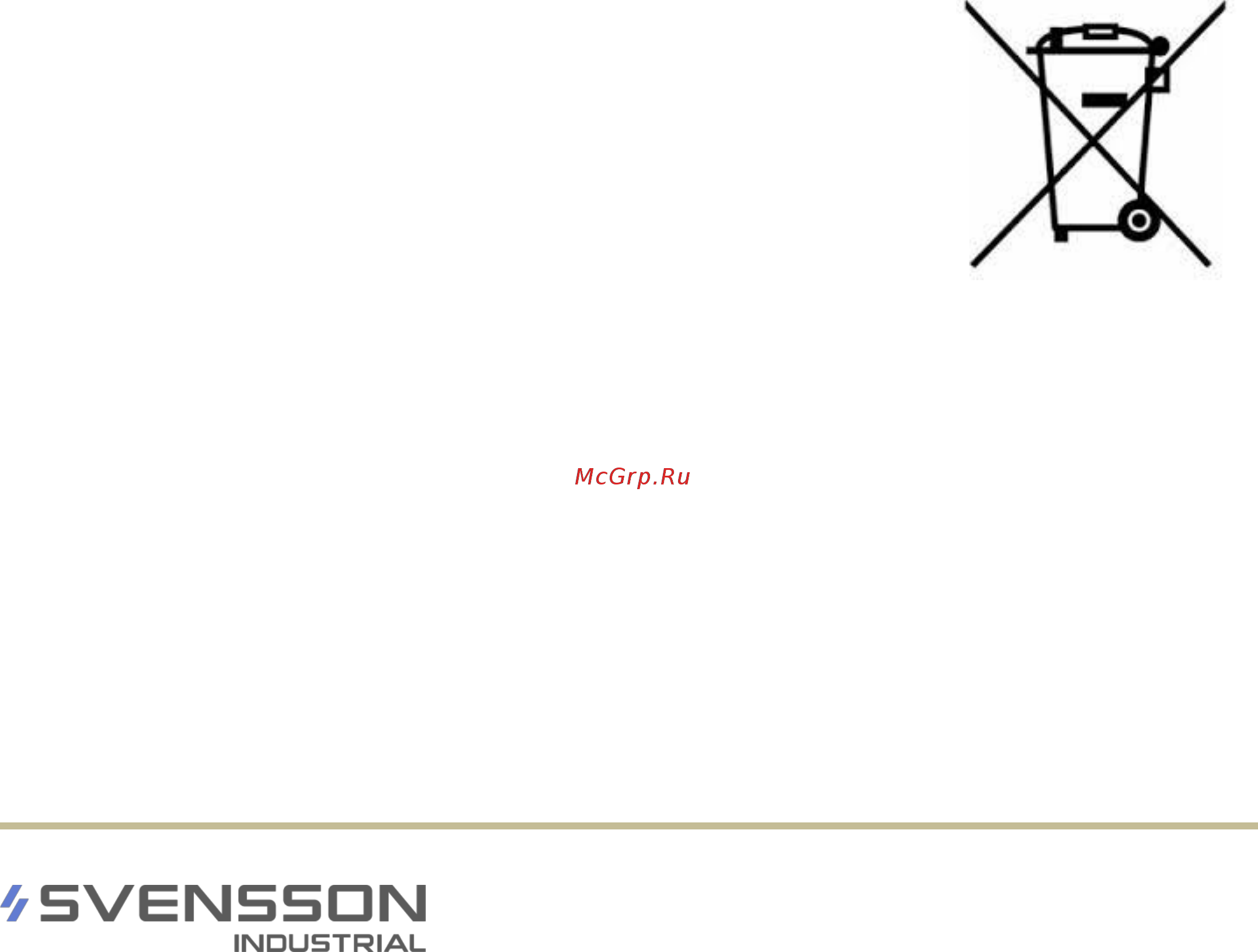 SVENSSON INDUSTRIAL Go E65 [7/21] Указания по утилизации