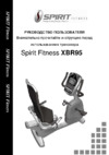 Spirit Fitness XBR95 (2017) Инструкция по эксплуатации