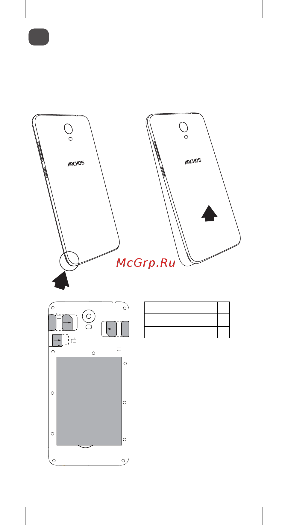 Archos Core 50P [22/41] Montagem