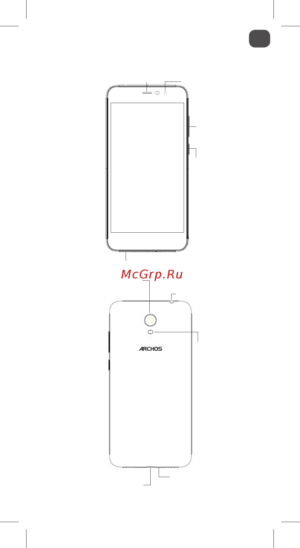 Archos Core 50P [9/41] Beschreibung des geräts