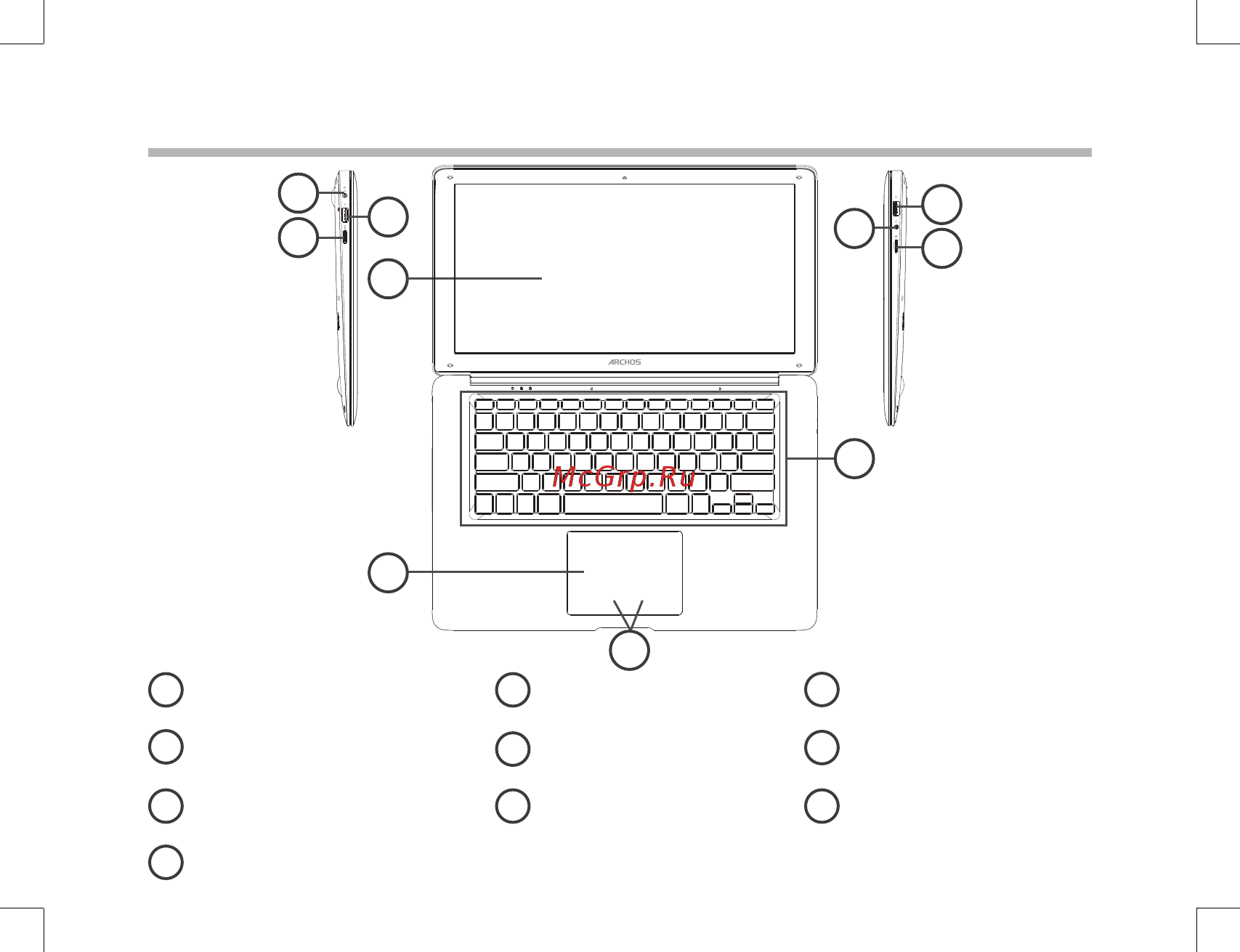 Archos 140 Cesium [4/24] Description of the tablet