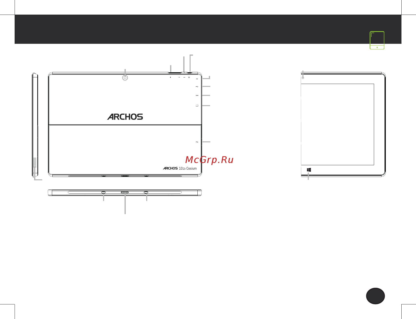 Archos 101b Cesium [3/61] Describing your device