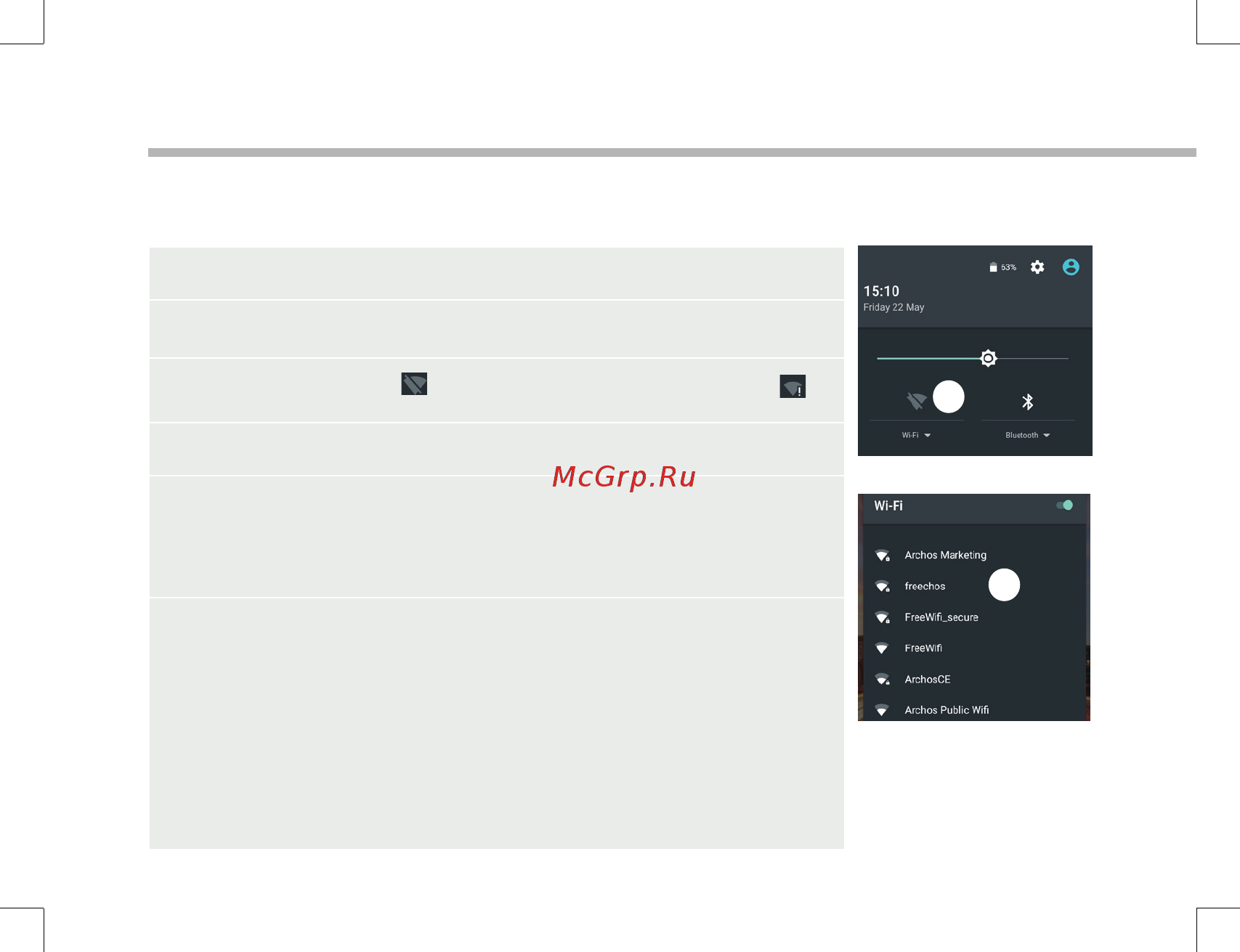 Archos 121 Neon [6/142] Connecting to a wifi network
