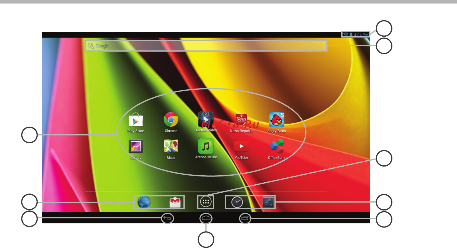 Archos 101 Cobalt [22/114] L interface android