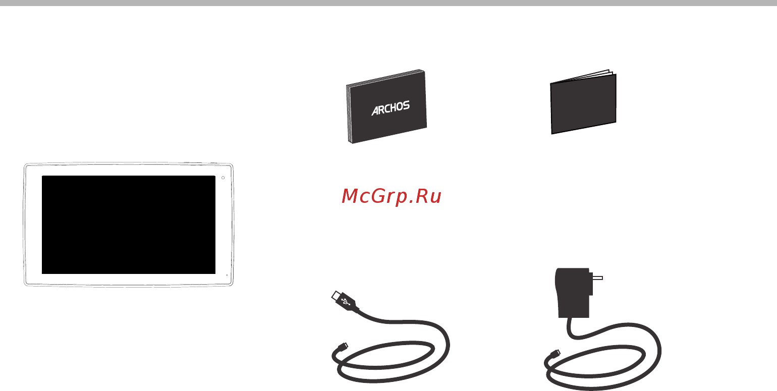 Archos 101 Cobalt [44/114] Contenido de la caja