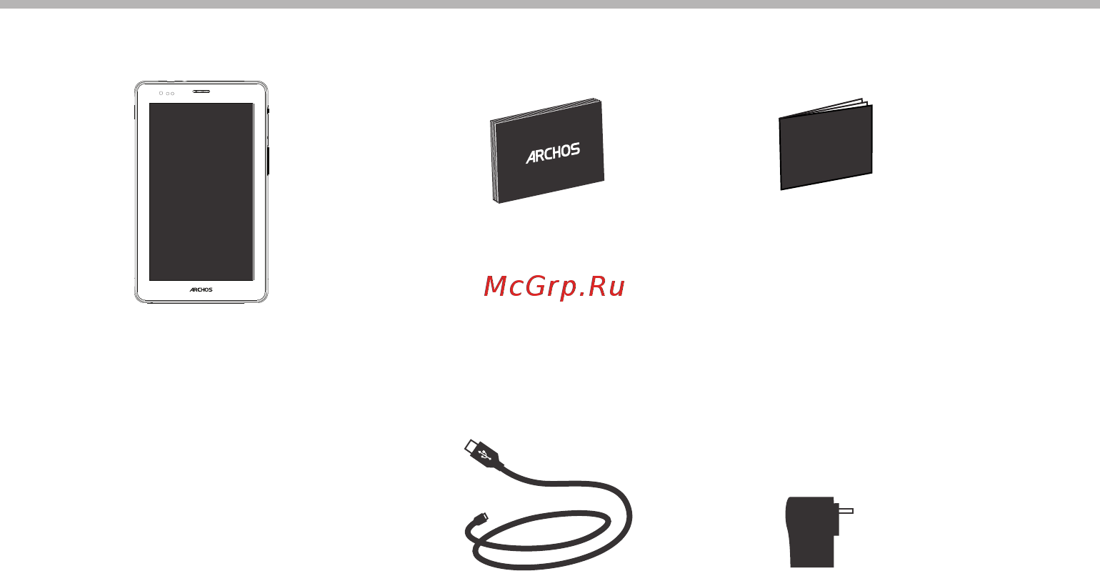 Archos 70 Xenon [100/114] Содержимое упаковки