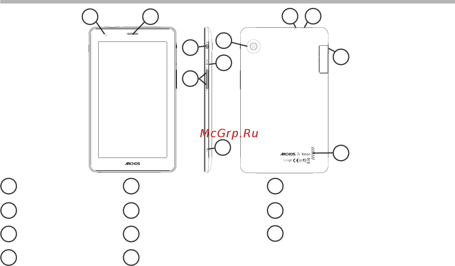 Archos 70 Xenon [102/114] Описание устройства