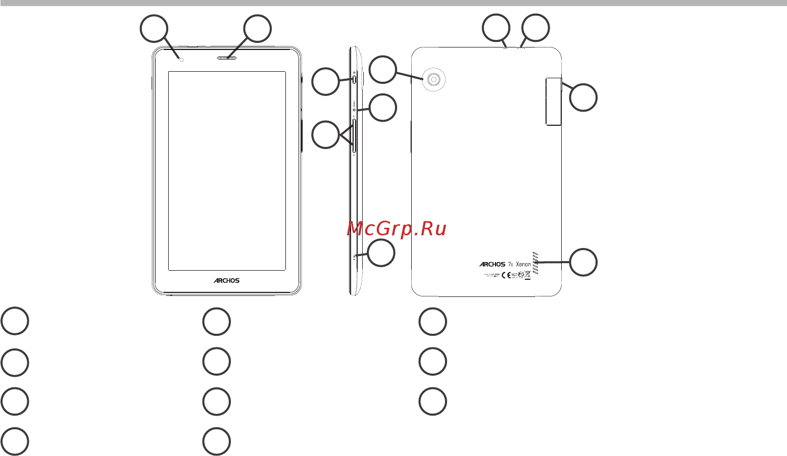 Archos 70 Xenon [4/114] Description of the device