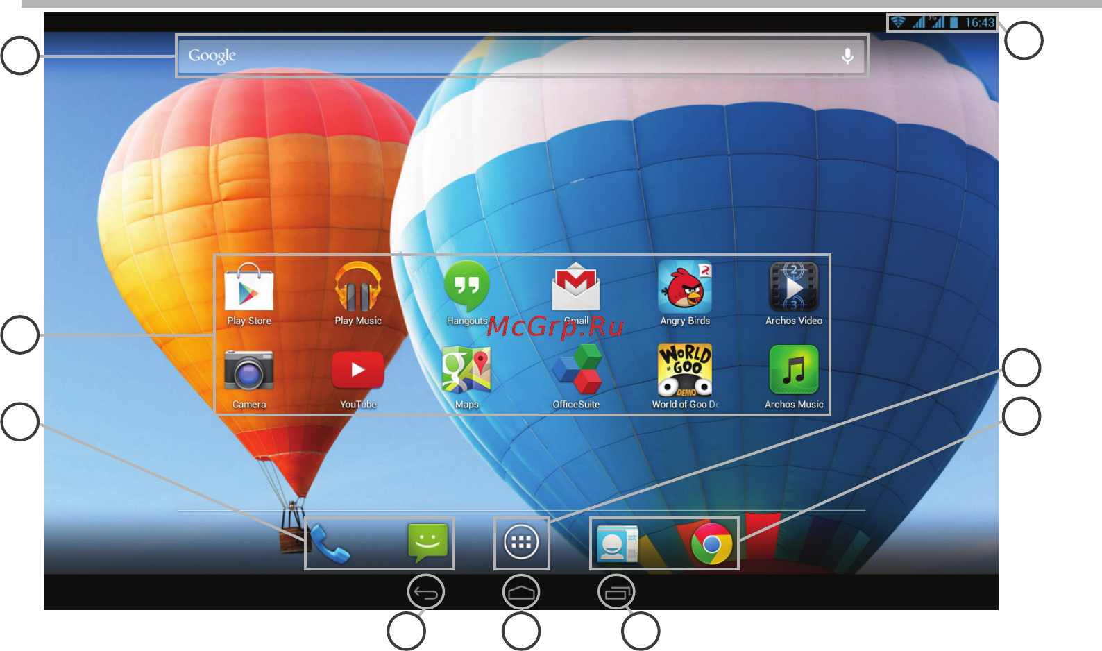 Archos 70 Xenon [8/114] Interface