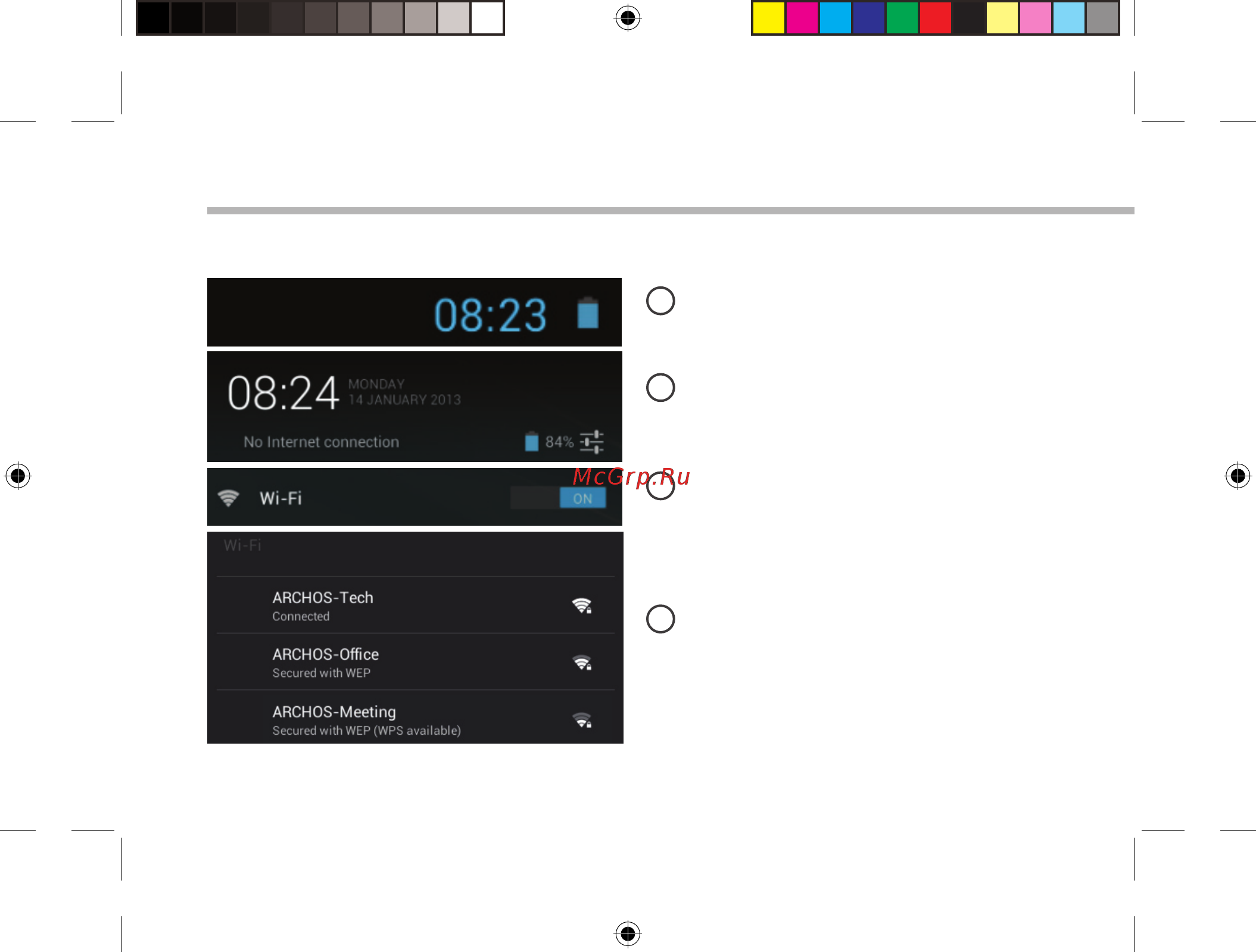 Archos 80 ChildPad [24/146] Se connecter à un réseau wifi
