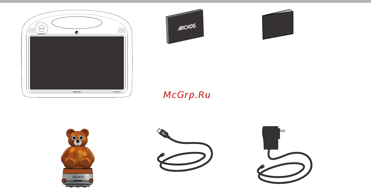 Archos 101 ChildPad [2/146] Package contents