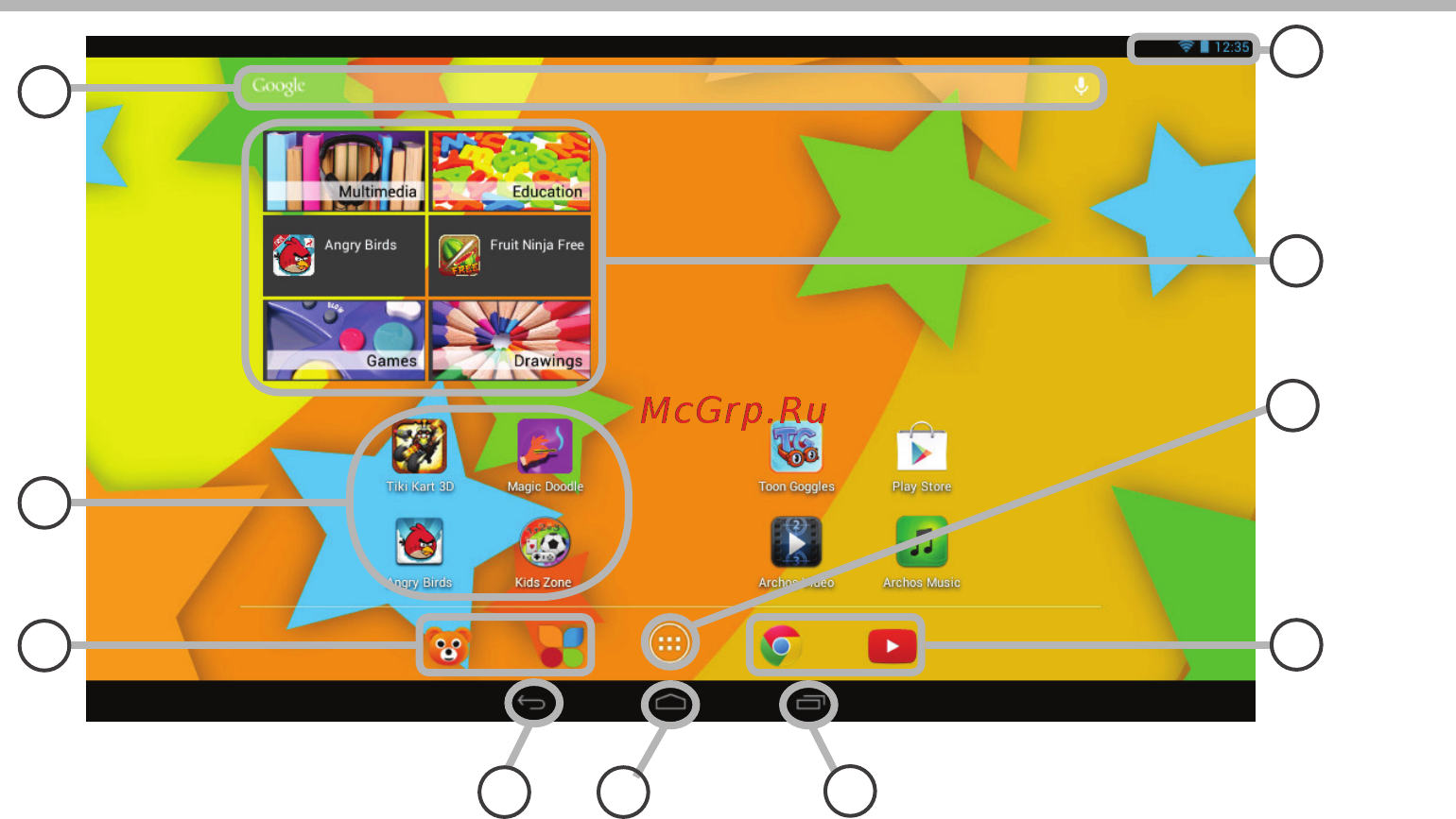Archos 101 ChildPad [84/146] Interfaccia android