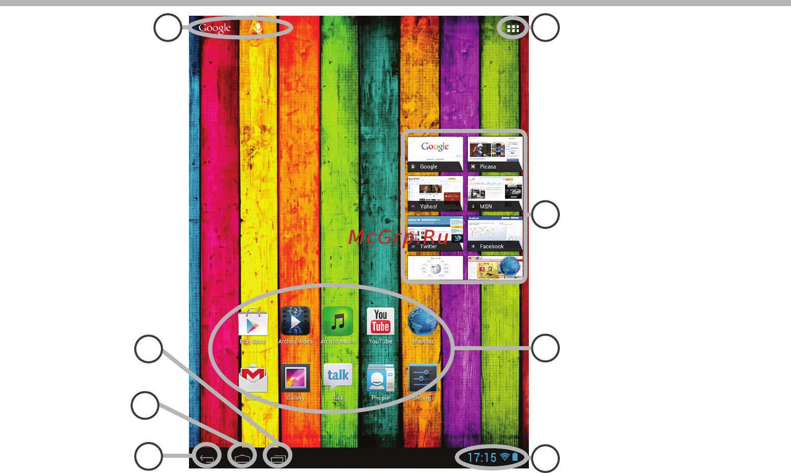 Archos 97b Titanium [8/114] Interface