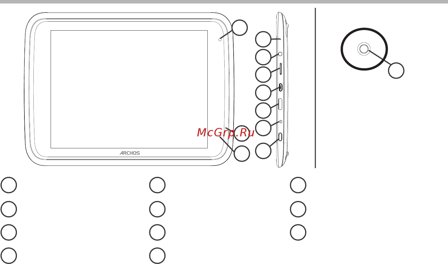 Archos 80 Carbon [102/114] Описание устройства
