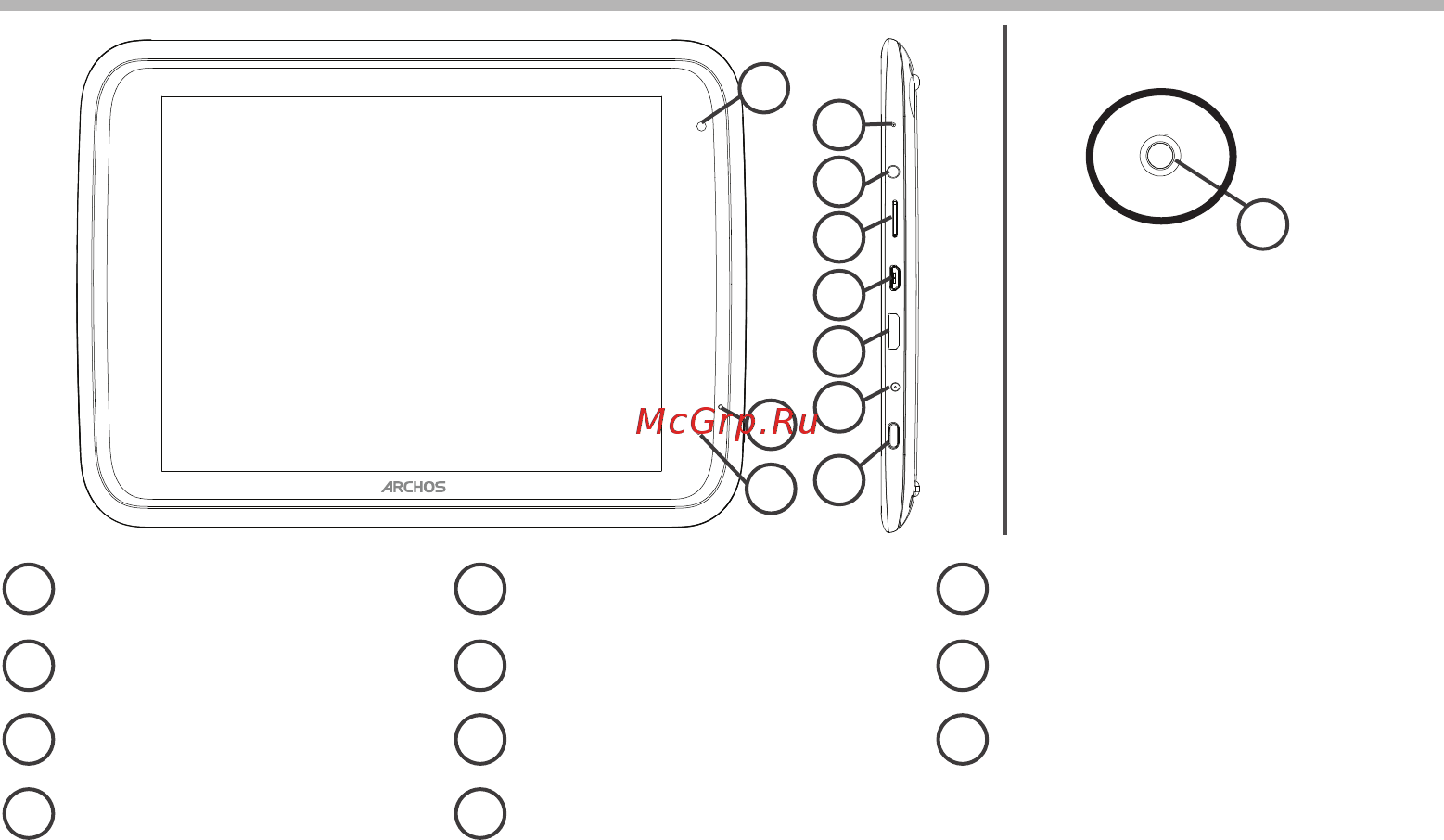 Archos 80 Carbon [4/114] Description of the device