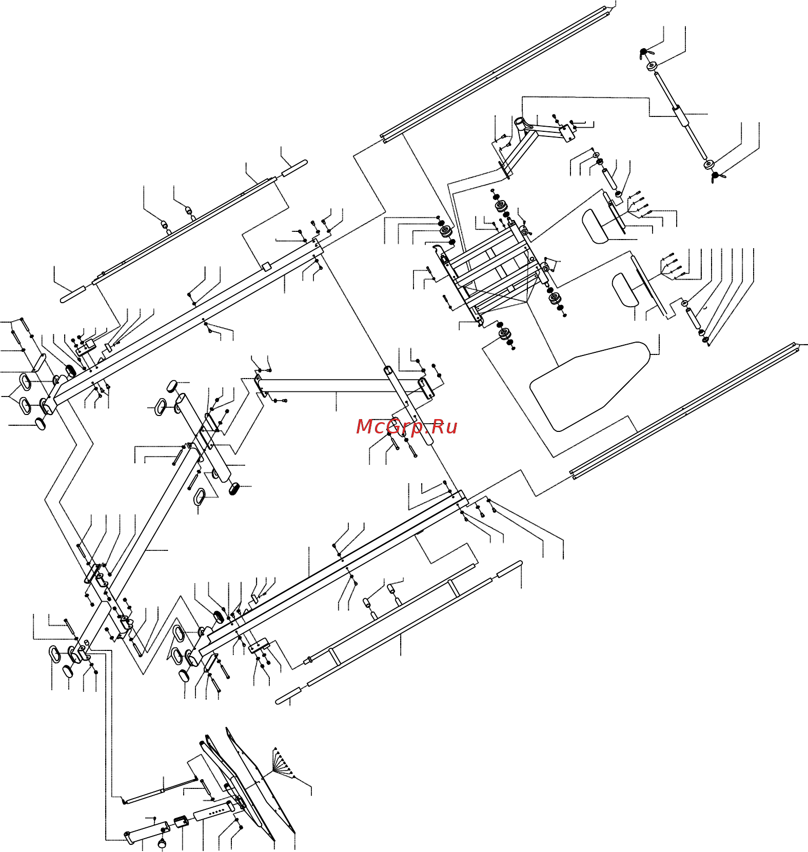 Bronze Gym H-022A [6/10] Exploded picture
