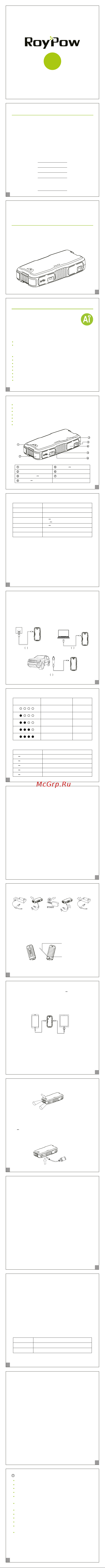 RoyPow J18 Инструкция по эксплуатации онлайн