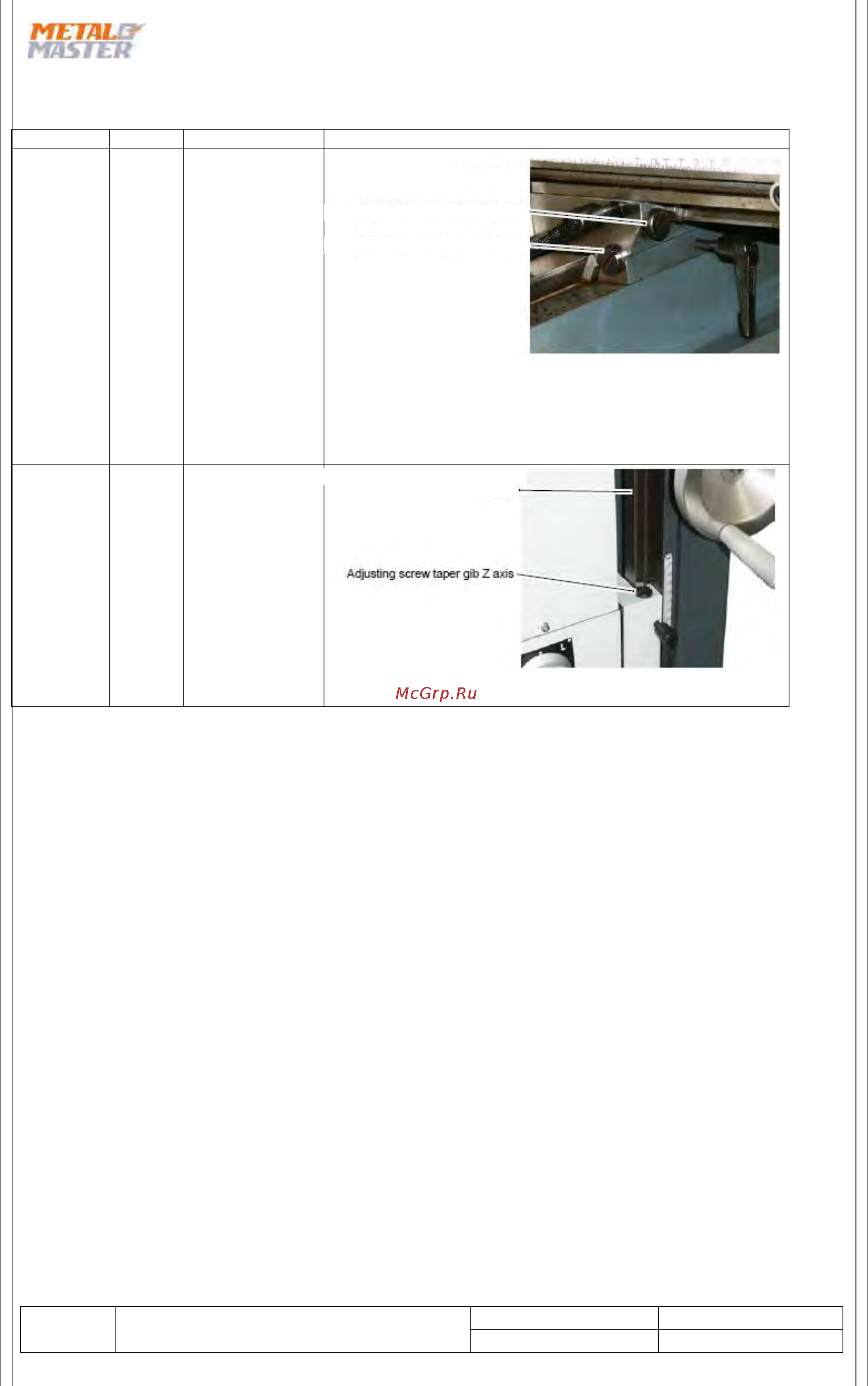 Metalmaster MML 280x700 MV [86/94] Подготовка предупреждение работы на сверлильно фрезерном станке выполняйте только если он отсоединен от сети питания