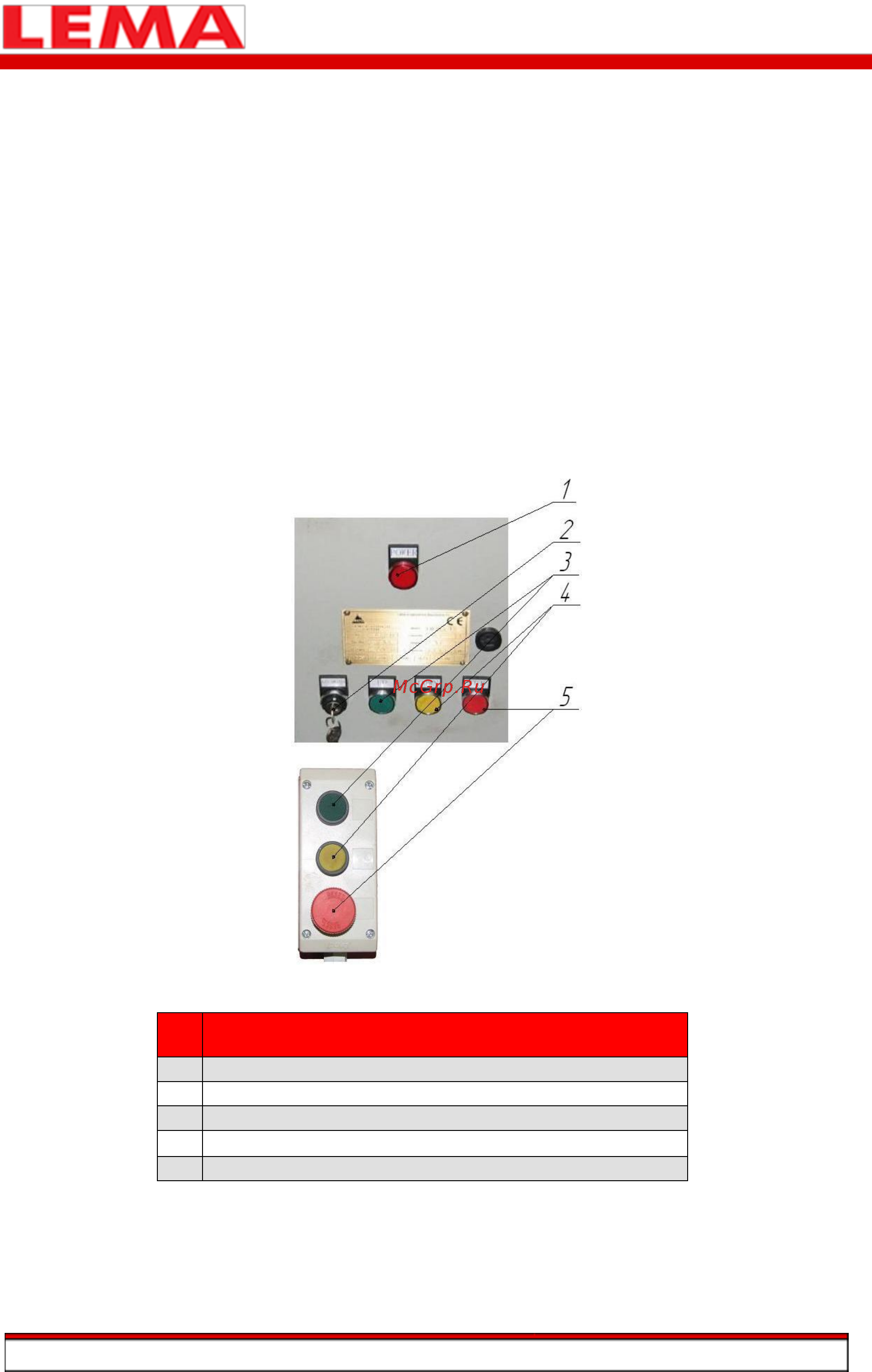 Lema LM WPSM-030-060 [9/41] Описание электрической системы