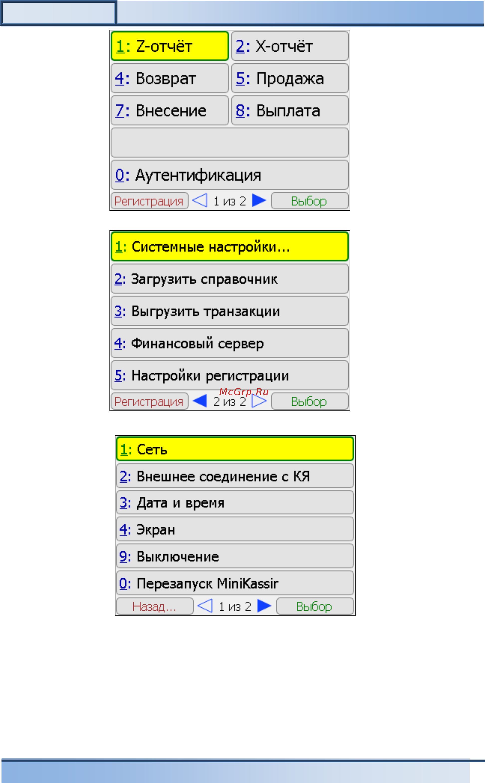 ШТРИХ–М ШТРИХ-MPAY-Ф [12/60] Инструкция по эксплуатации