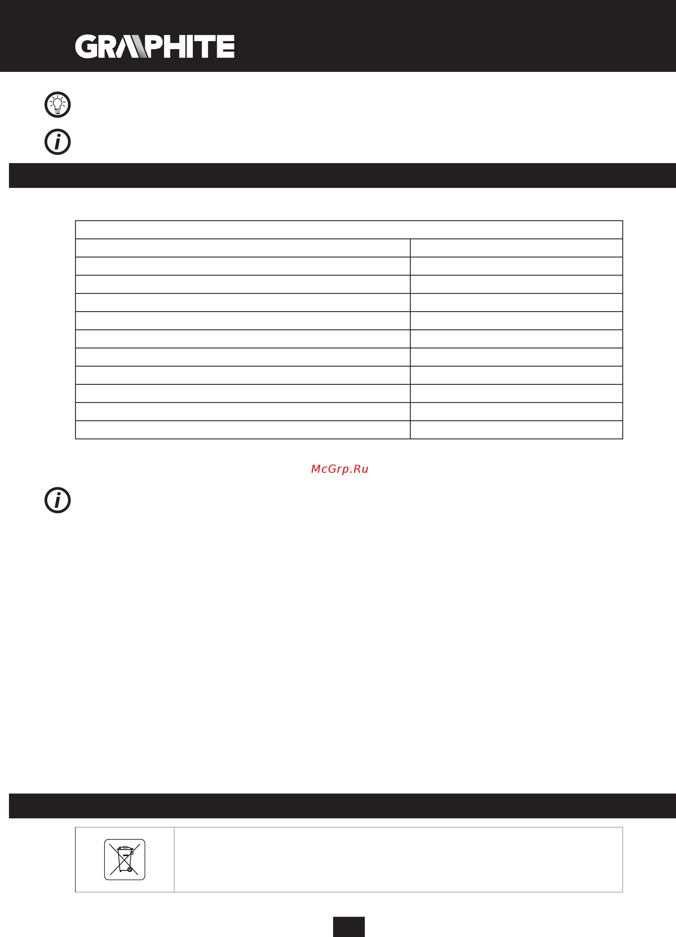 GRAPHITE 59G206 [24/192] Environmental protection