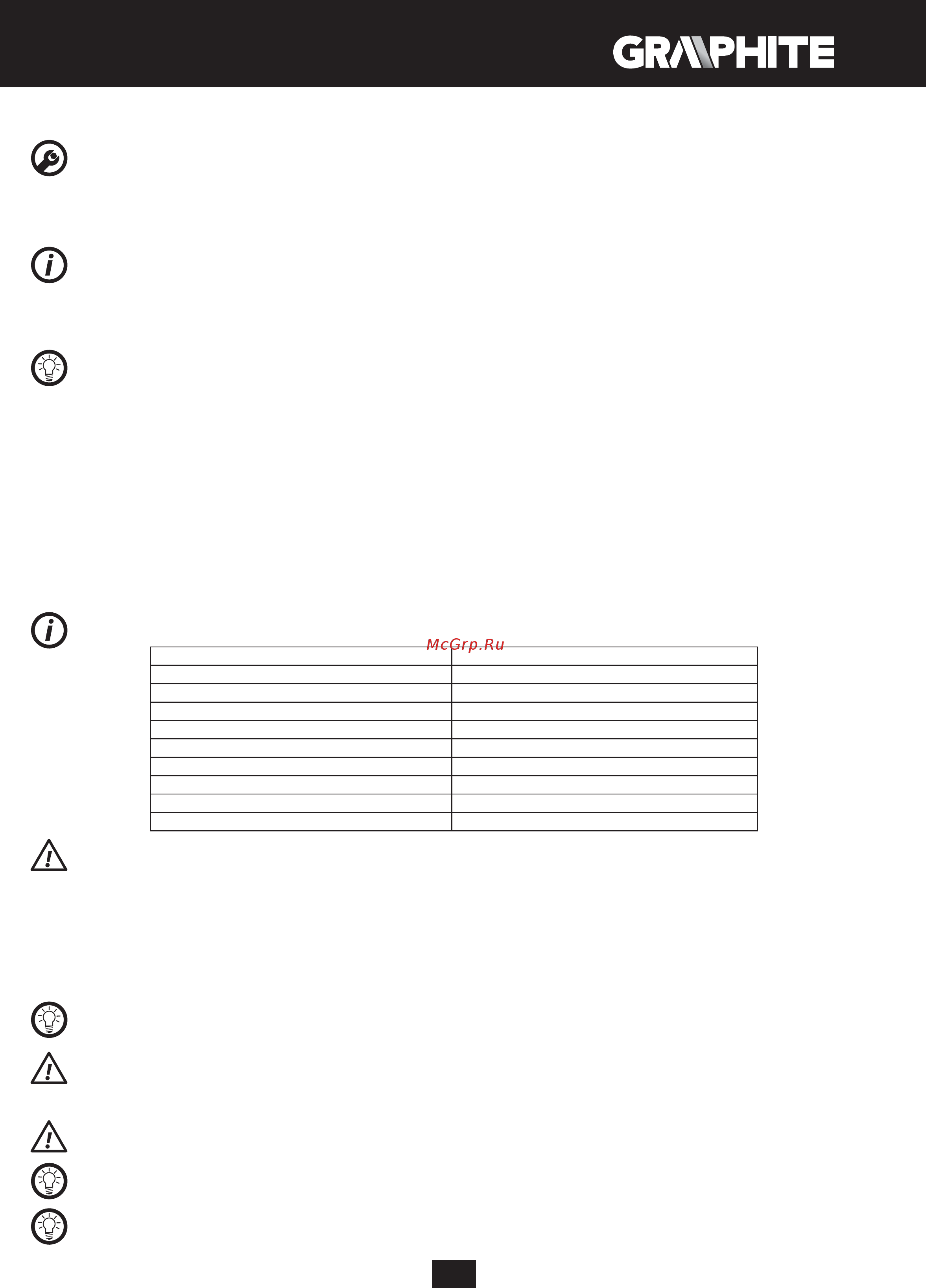 GRAPHITE 59G019 Инструкция по эксплуатации онлайн [87/192] 320580