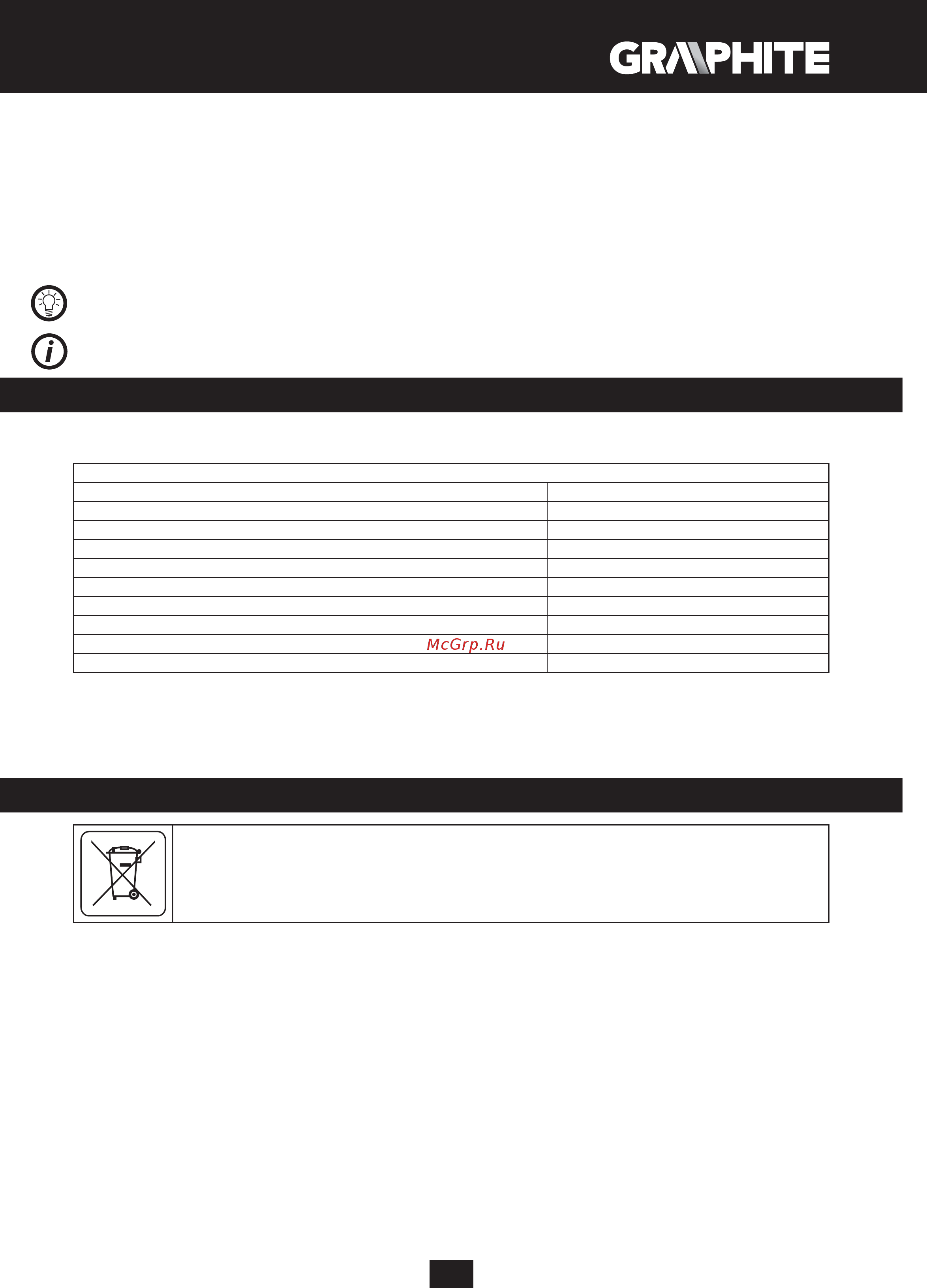 GRAPHITE 59G071 [19/152] Environment protection