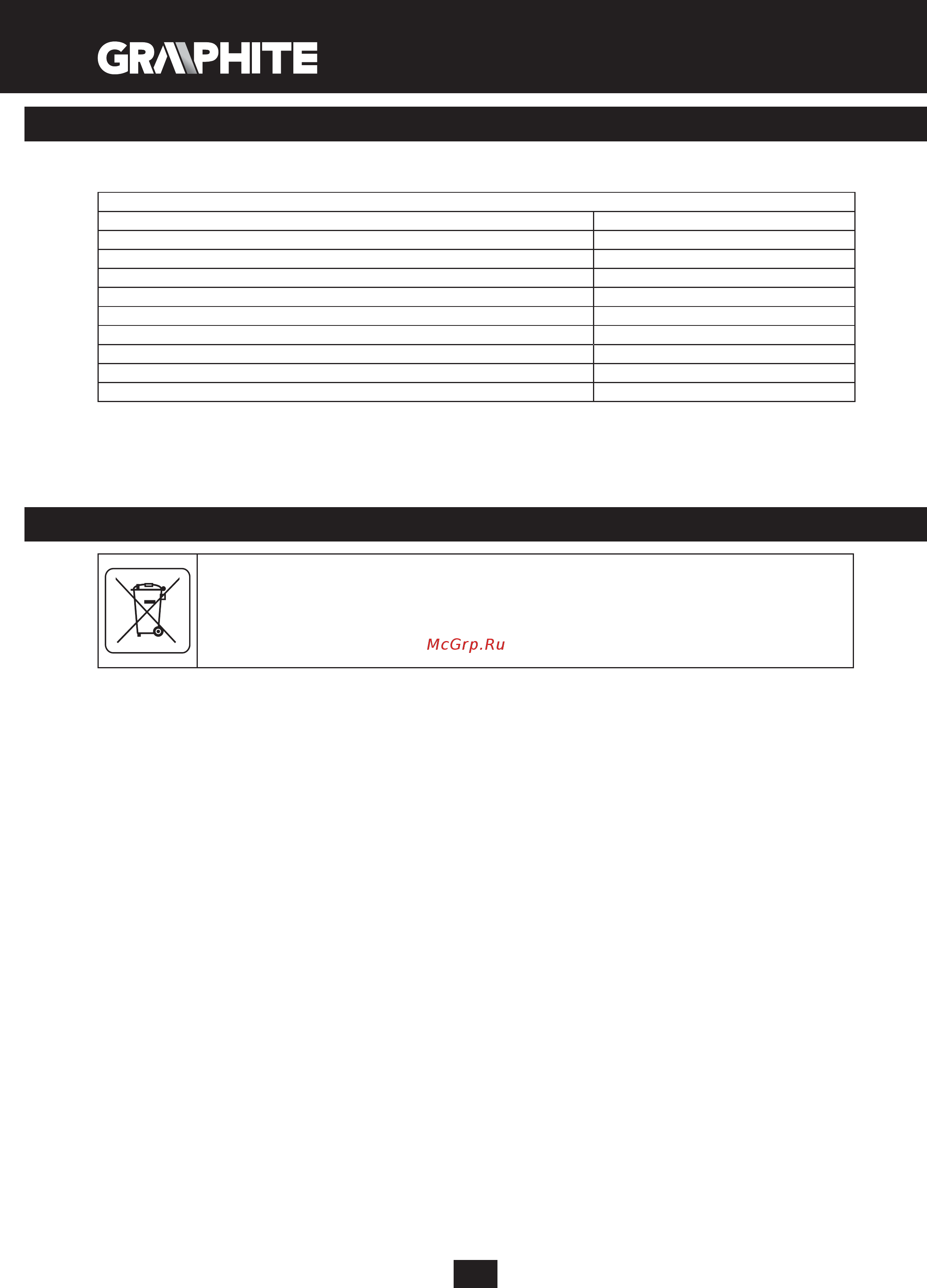GRAPHITE 59G071 [48/152] Környezetvédelem