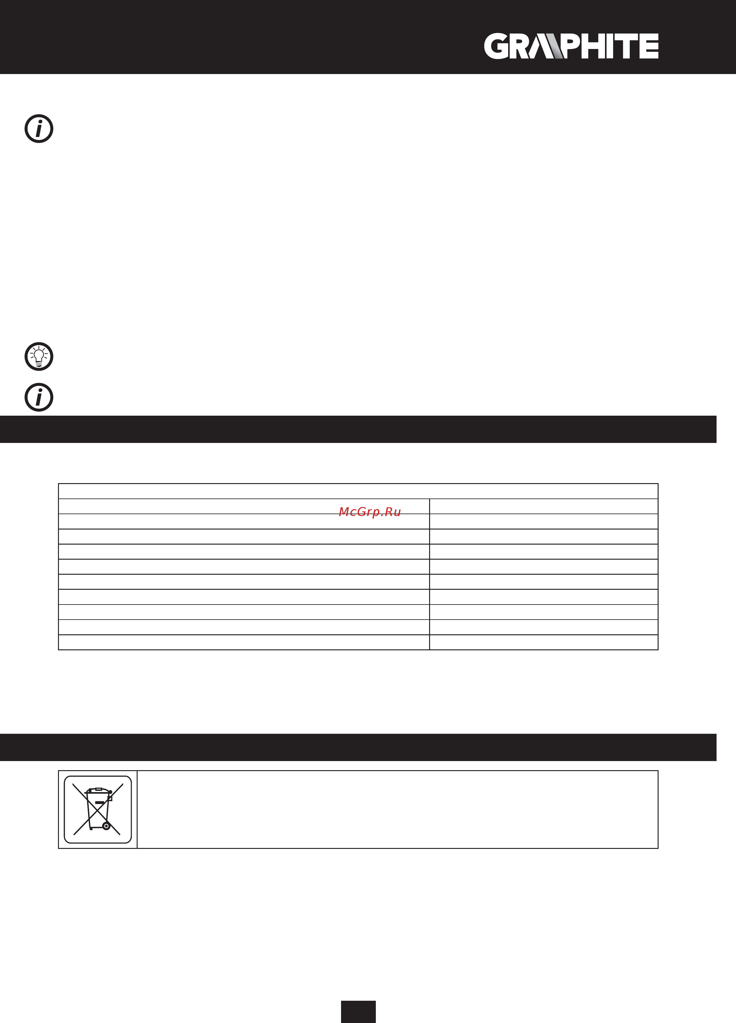GRAPHITE 59G071 [79/152] Aplinkos apsauga