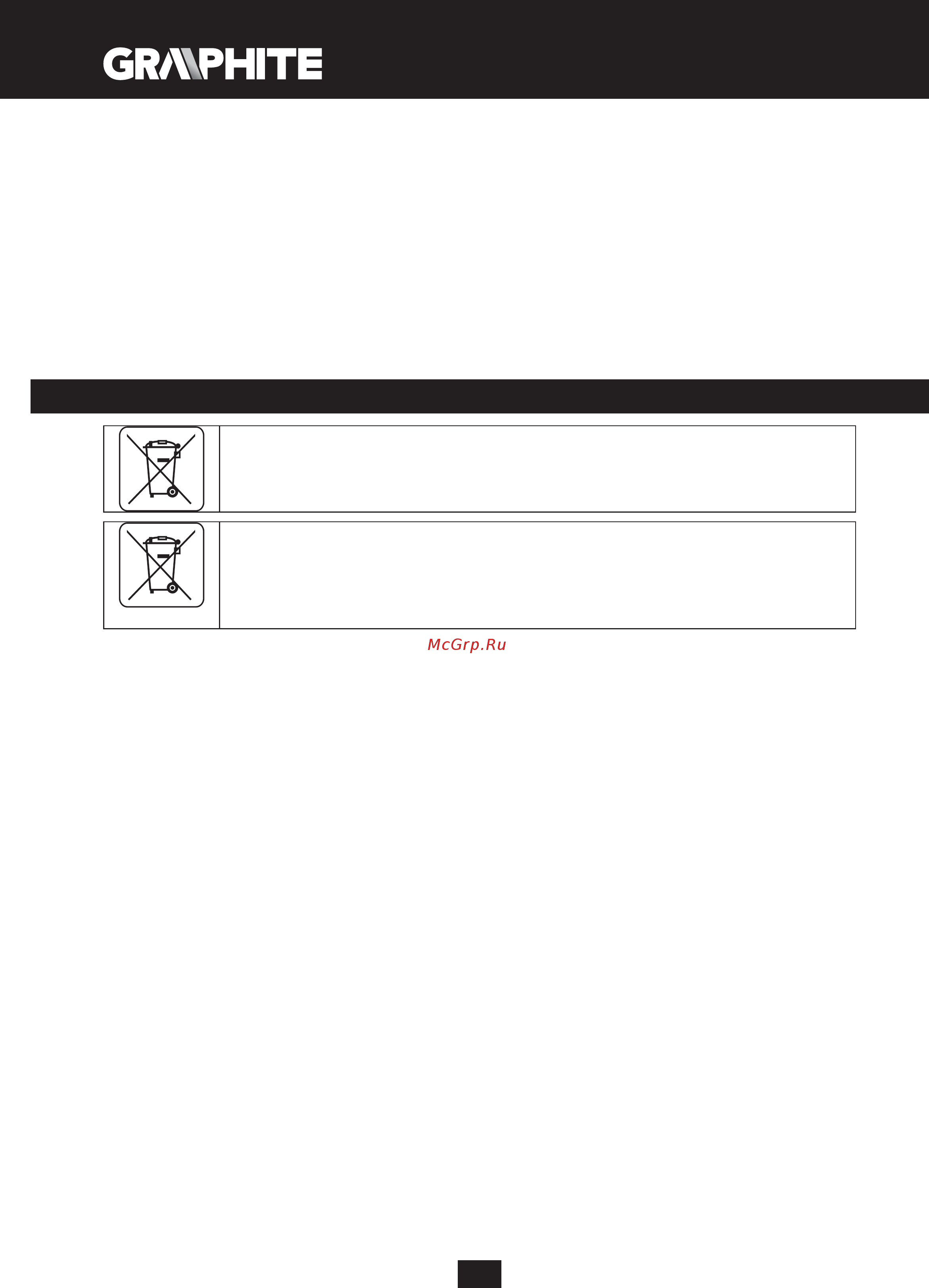 GRAPHITE 58G214 [122/152] Zaštita sredine