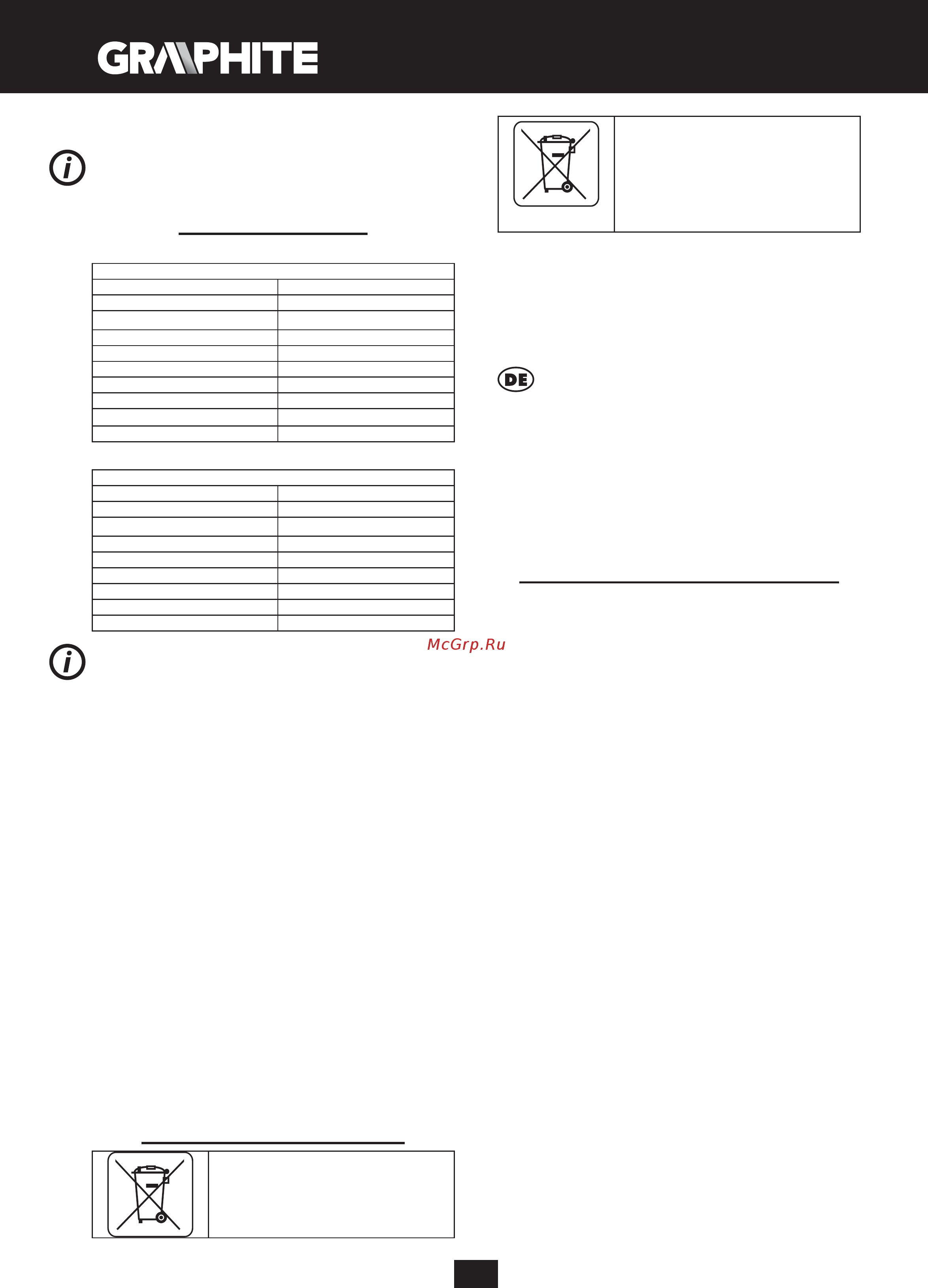 GRAPHITE 58G151 [12/66] Übersetzung der originalbetriebsanleitung akkuschrauber