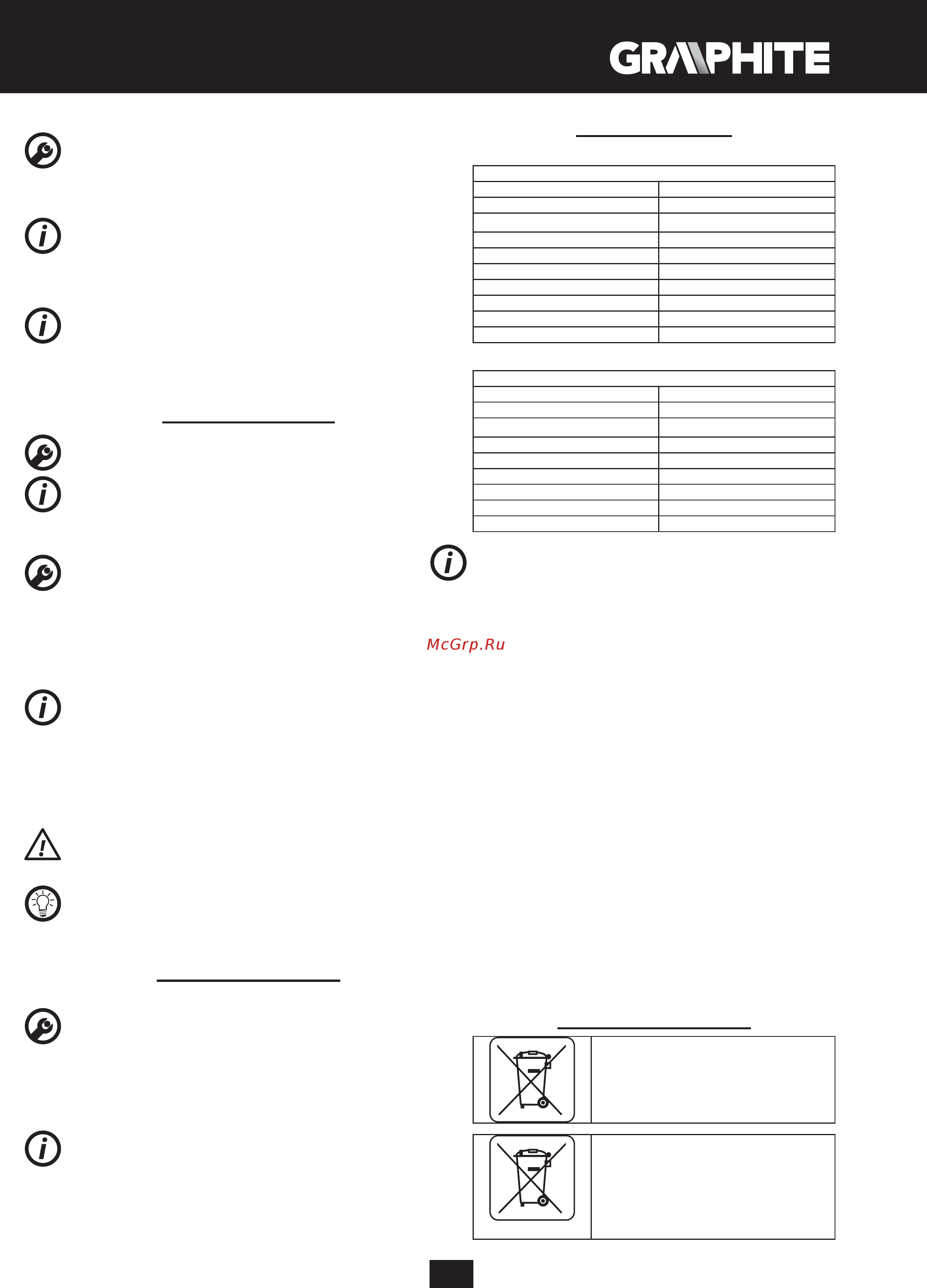 GRAPHITE 58G151 [27/66] Funcţionare setări