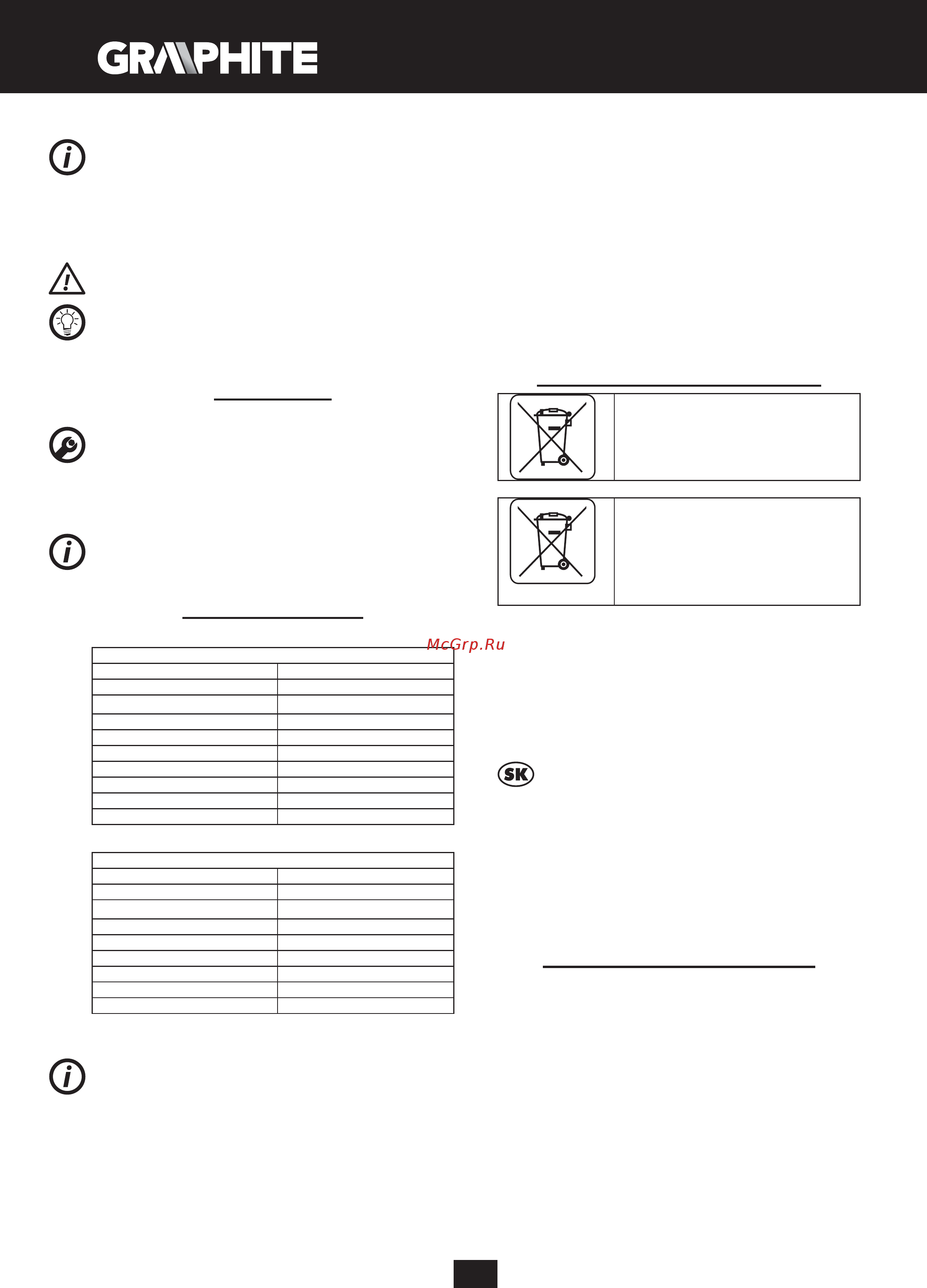 GRAPHITE 58G151 [30/66] Preklad pôvodného návodu na použitie akumulátorový skrutkovač