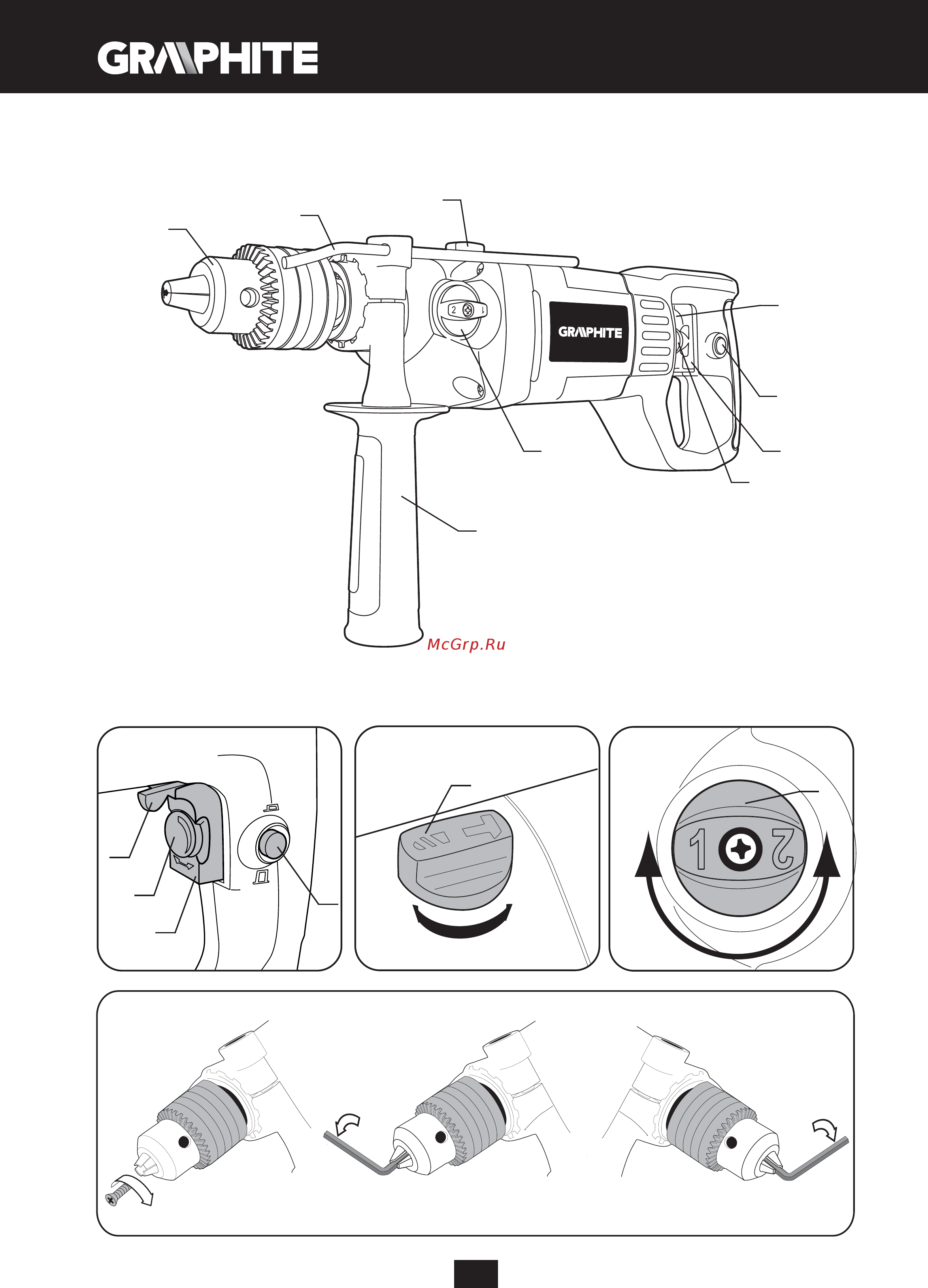 GRAPHITE 58G712 Инструкция по эксплуатации онлайн [4/104] 320592