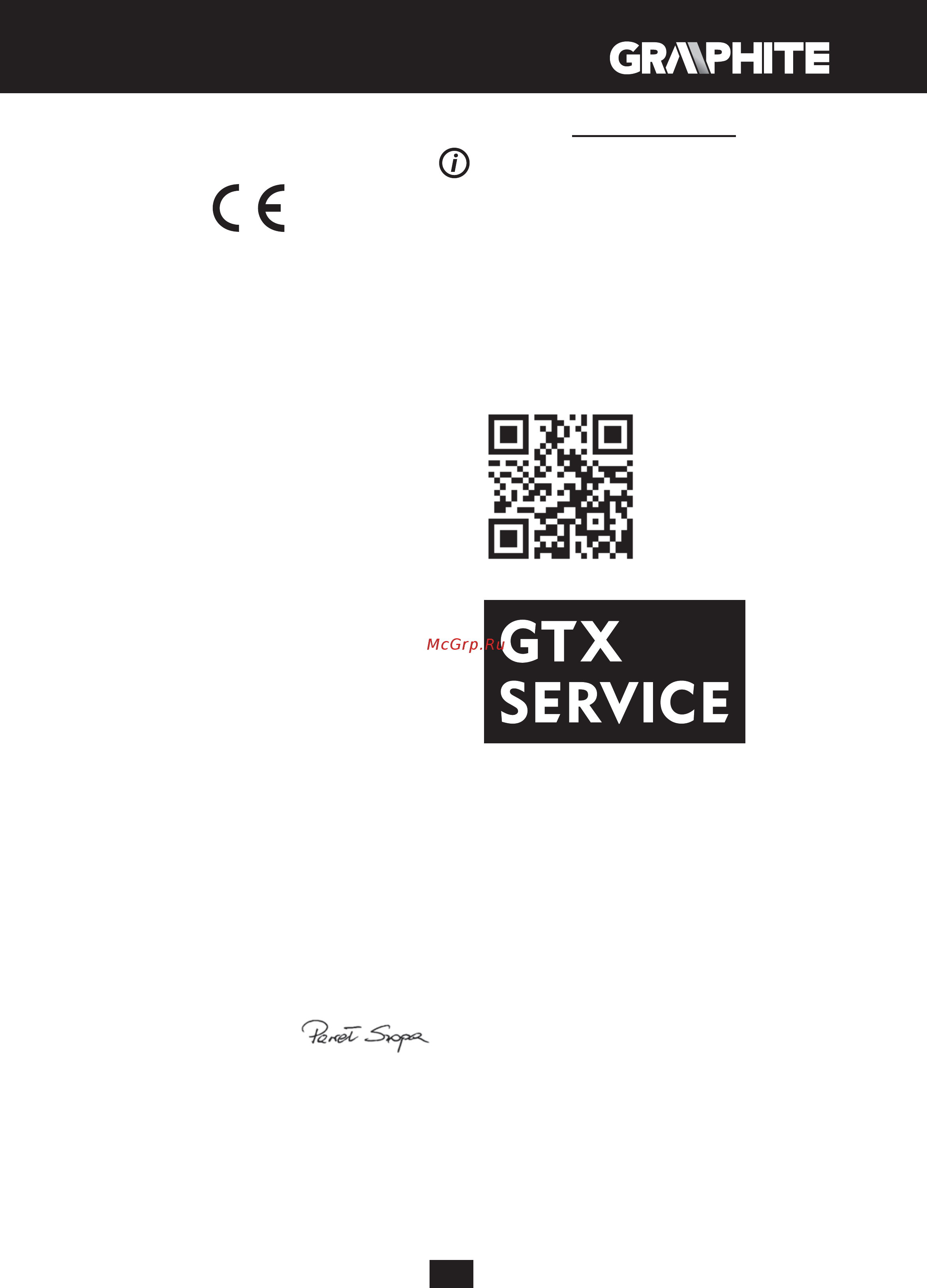 GRAPHITE 58G725 [9/64] Gwarancja i serwis