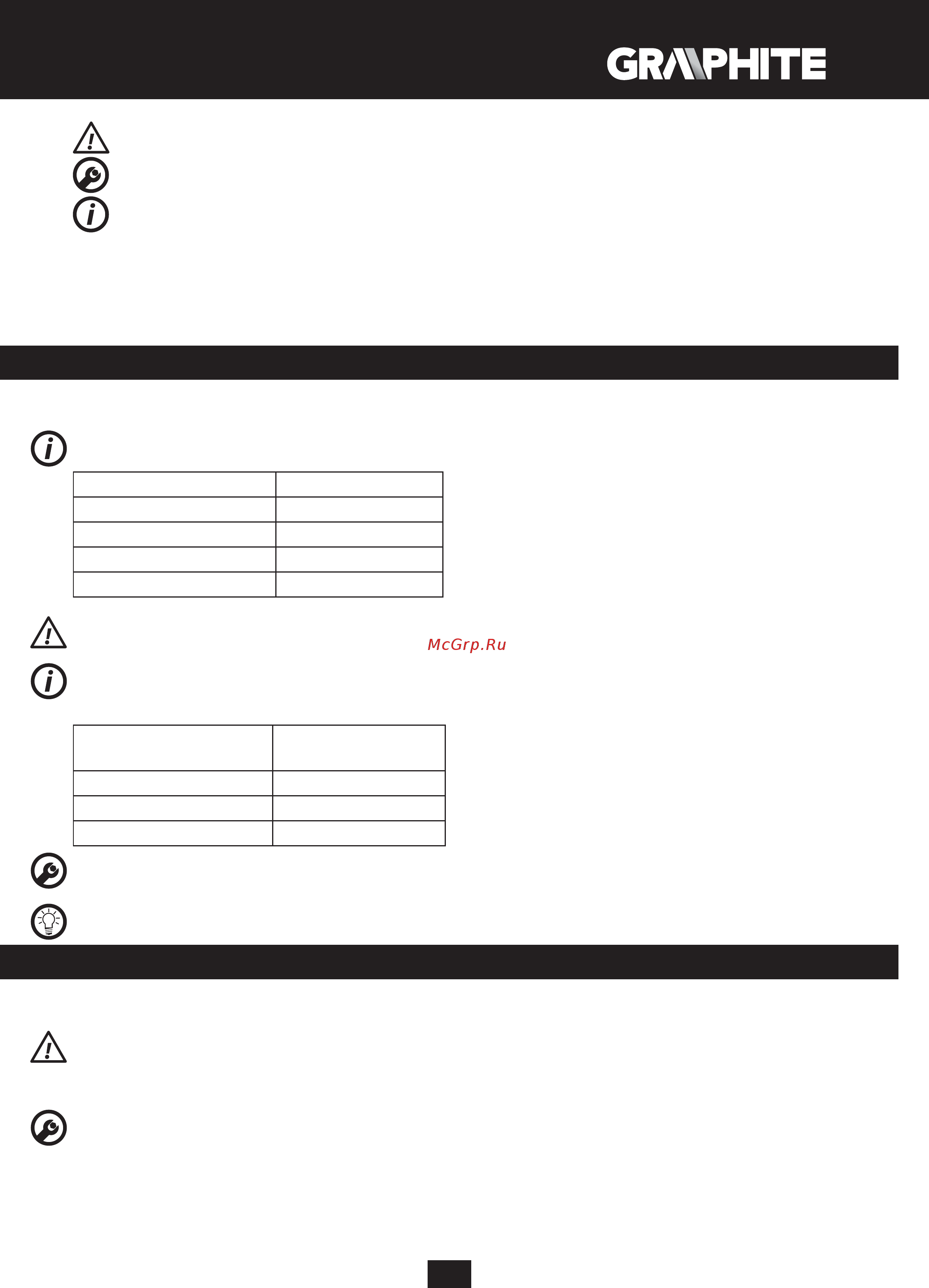GRAPHITE 59G402 [11/92] Operation settings