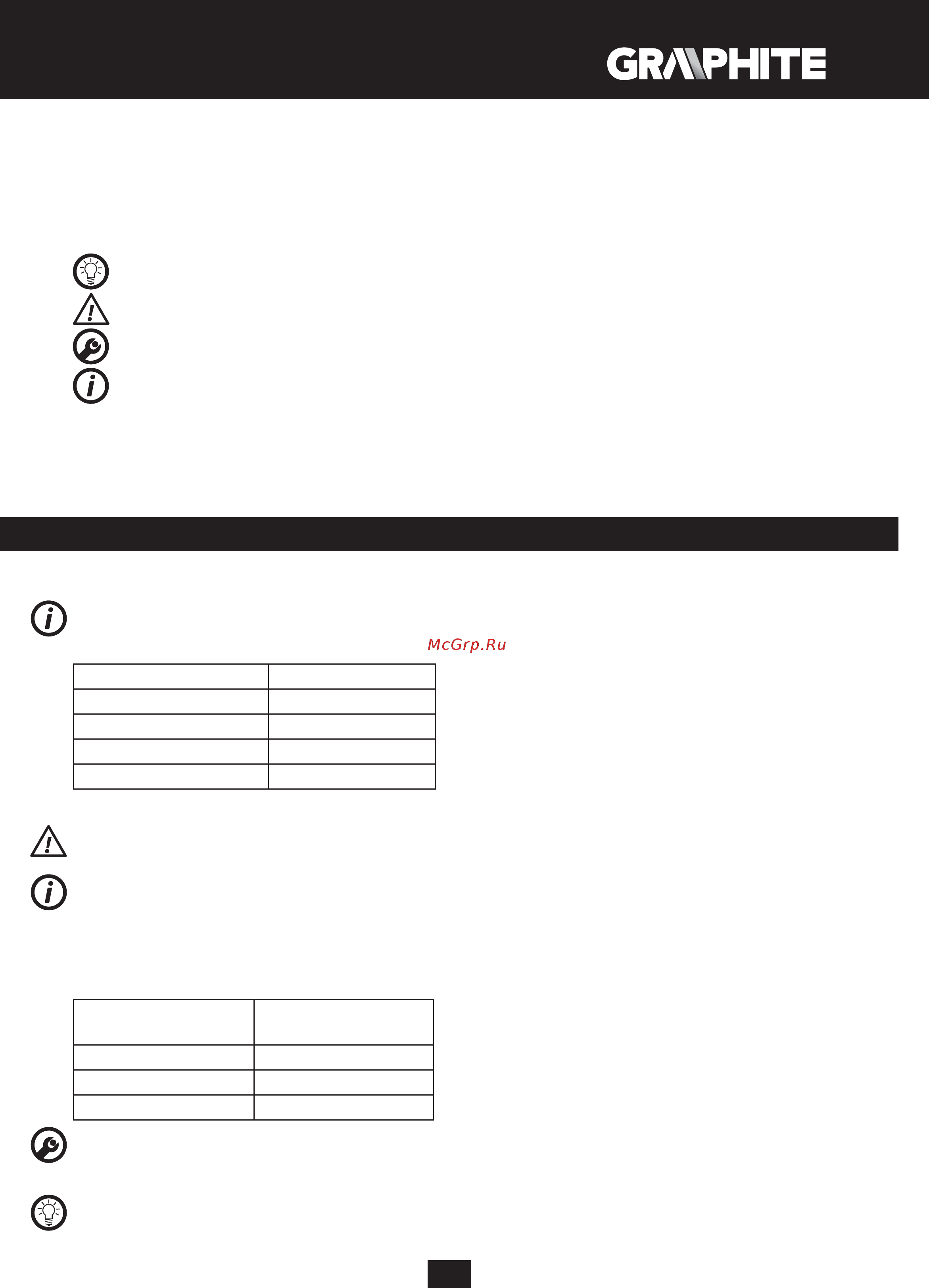 GRAPHITE 59G402 [15/92] Arbeitsvorbereitung
