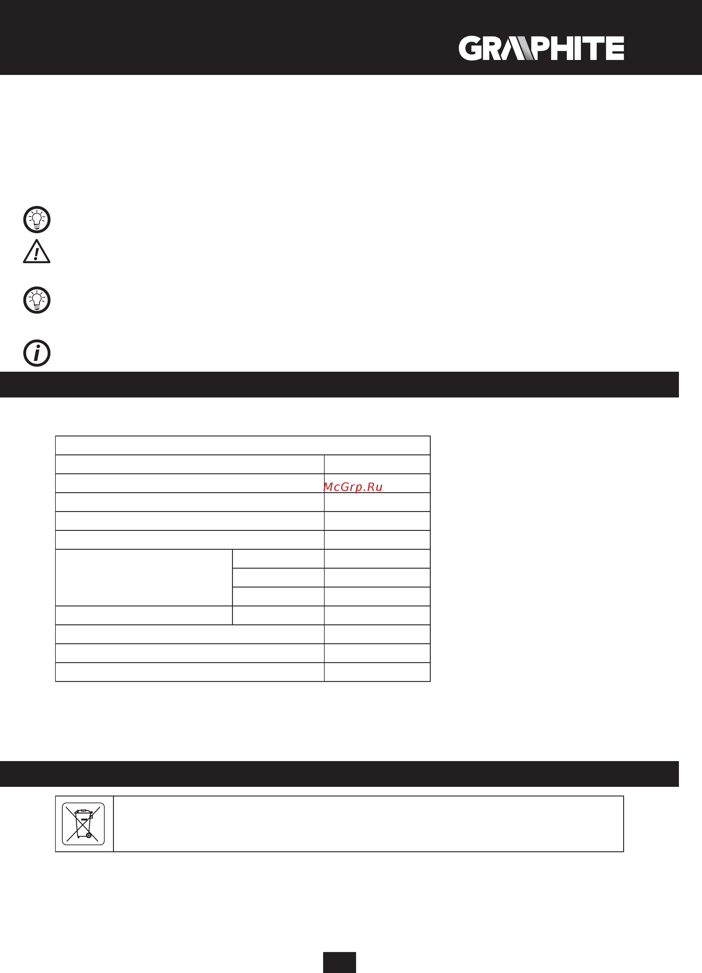GRAPHITE 59G402 [17/92] Umweltschutz