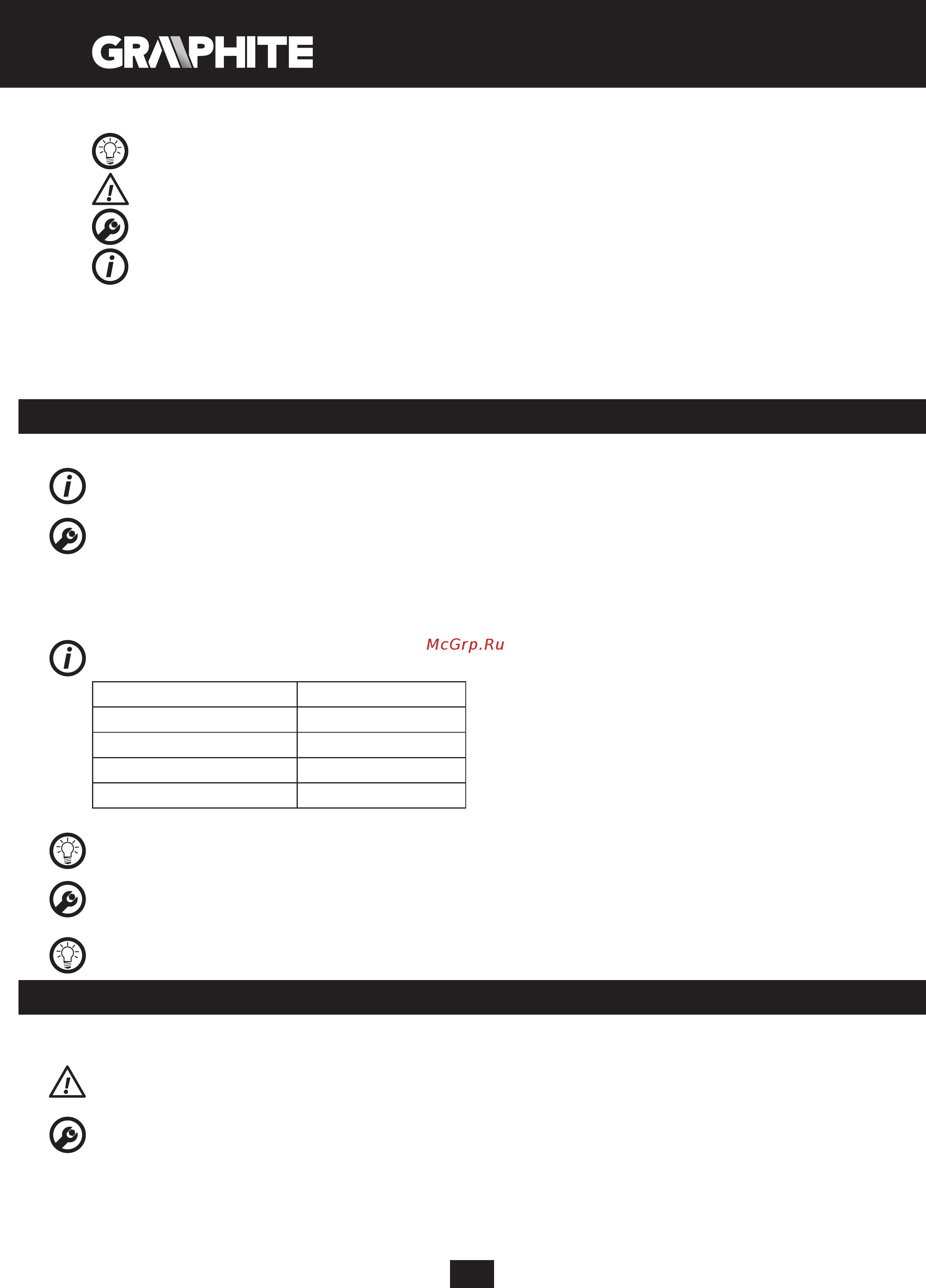 GRAPHITE 59G401 [14/104] Operation settings