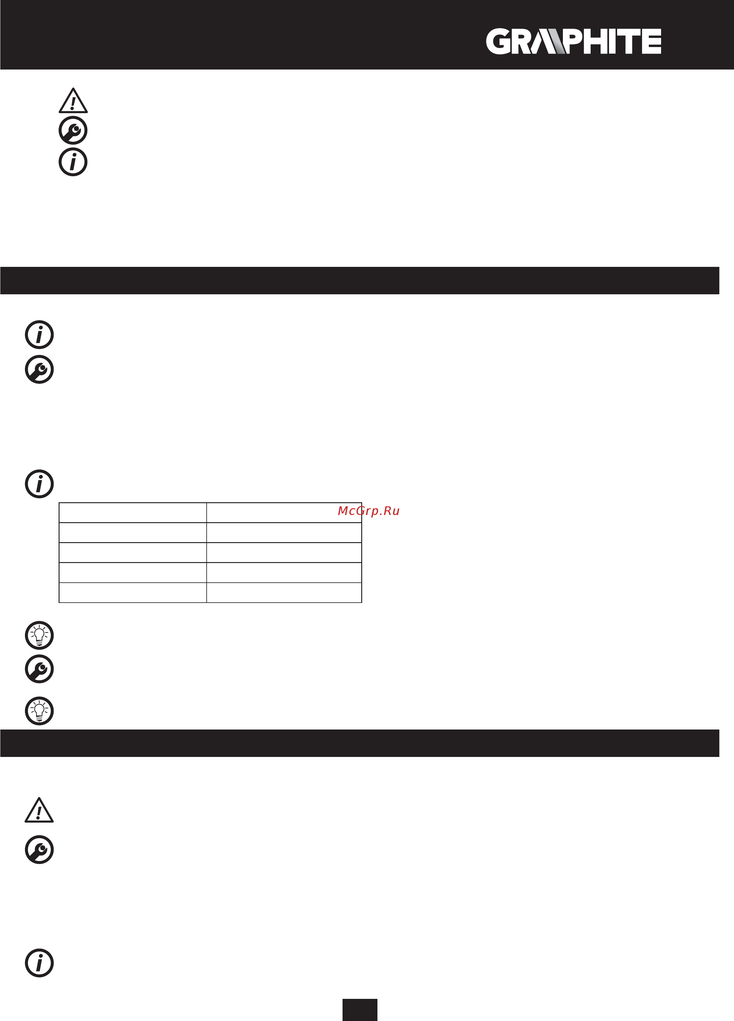 GRAPHITE 59G401 [37/104] Příprava k práci