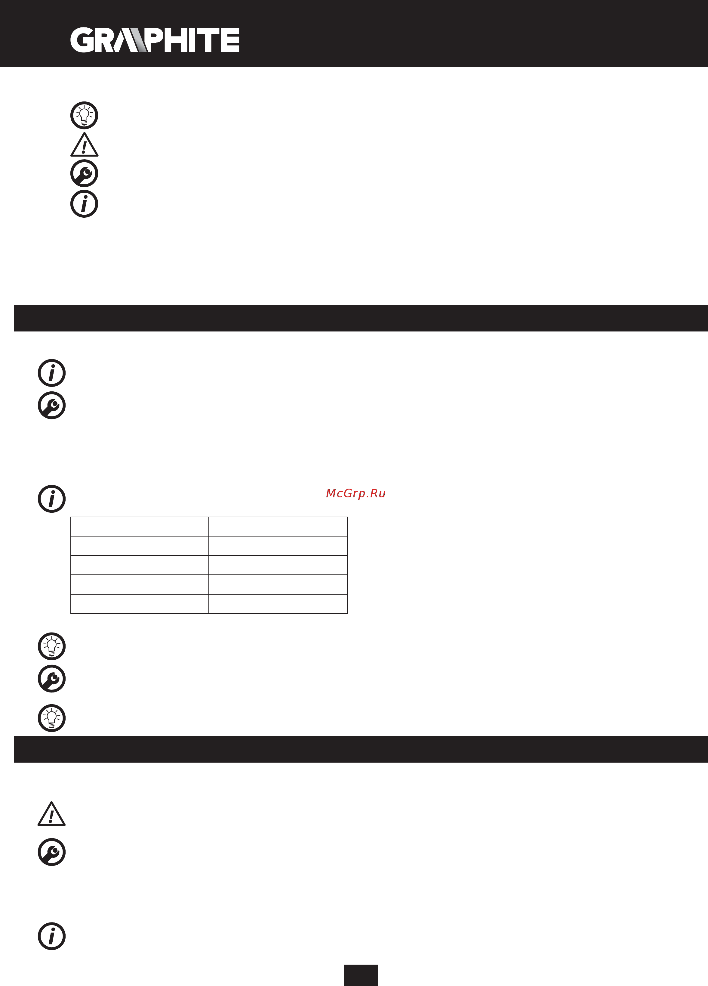 GRAPHITE 59G401 [54/104] Pasiruošimas darbui