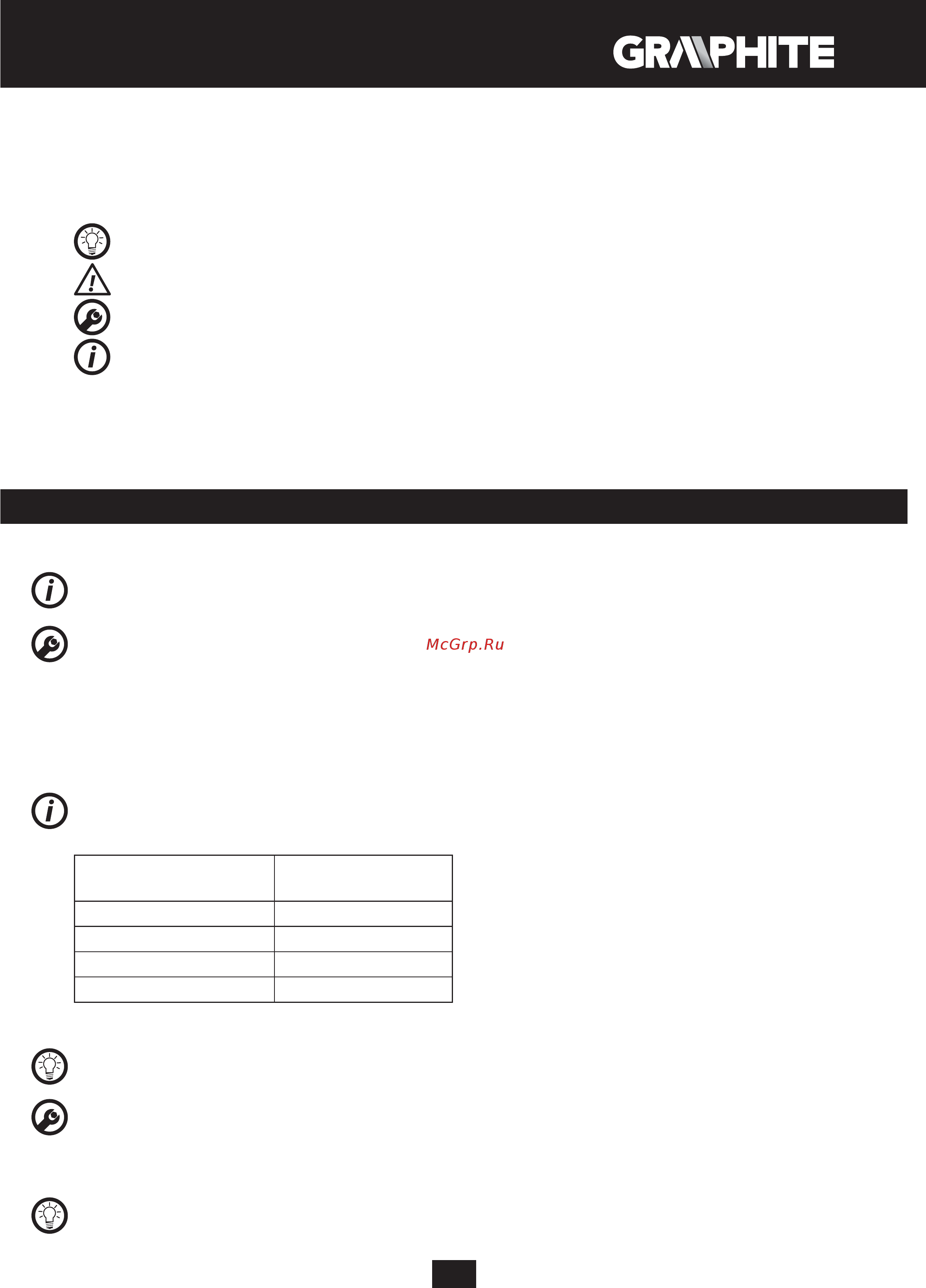 GRAPHITE 59G401 [67/104] Подготовка за работа