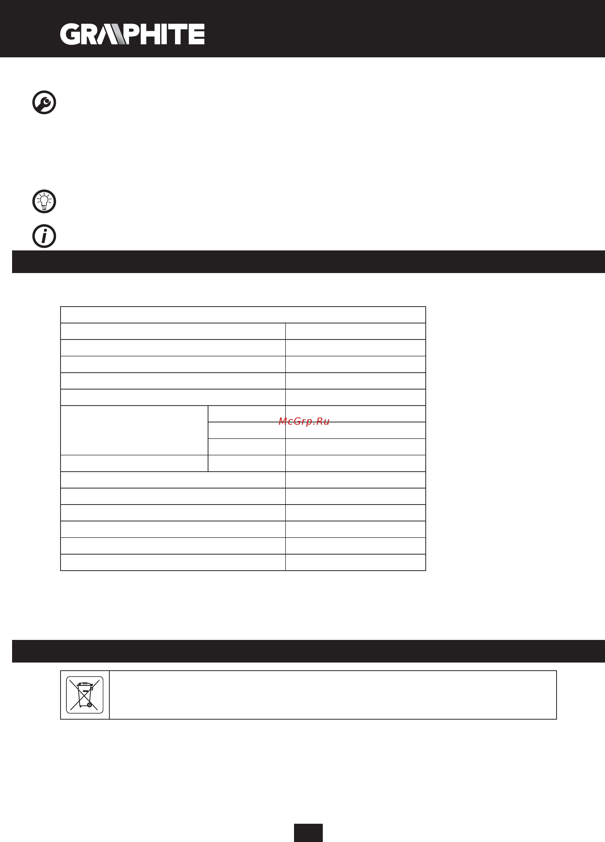 GRAPHITE 59G401 [74/104] Zaštita okoliša
