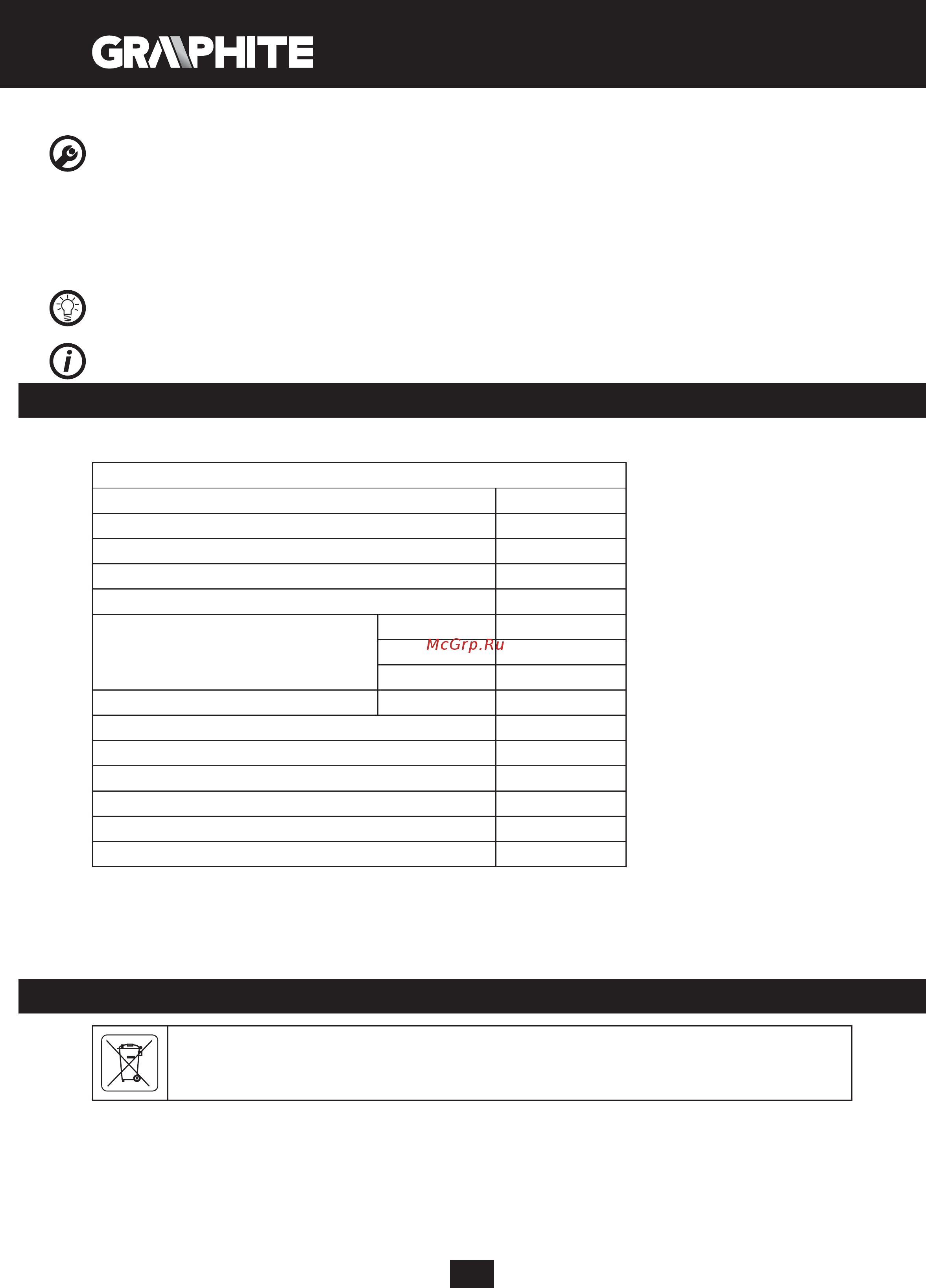 GRAPHITE 59G401 [78/104] Zaštita sredine