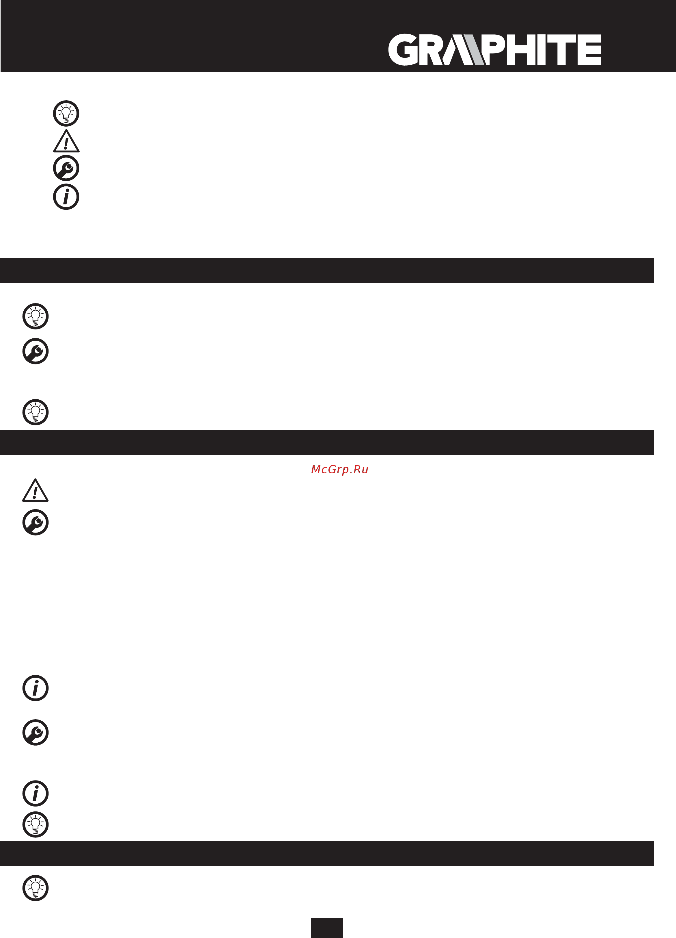 GRAPHITE 58G960 [29/64] Příprava k práci