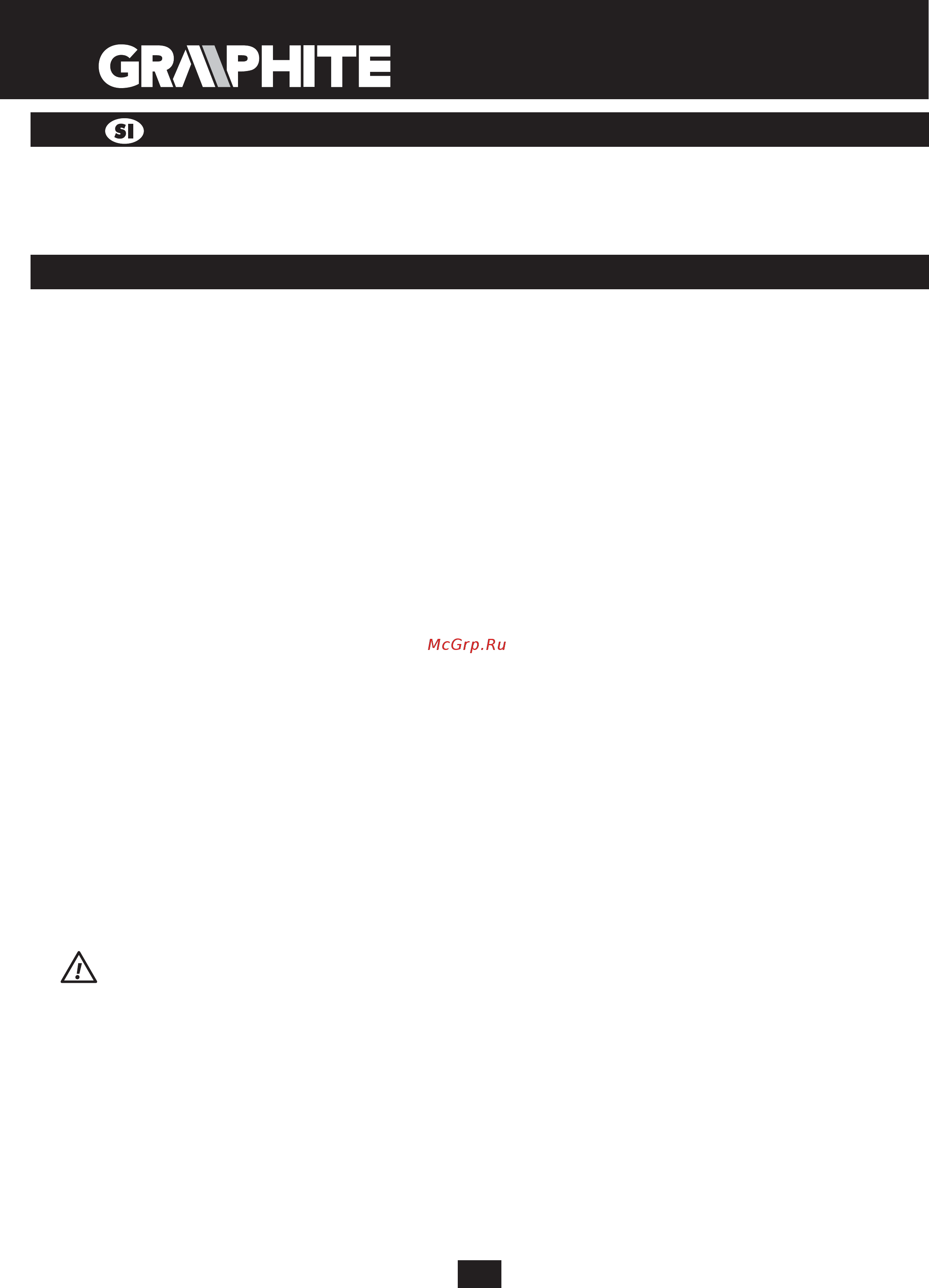 GRAPHITE 58G960 [34/64] Specifični varnostni predpisi