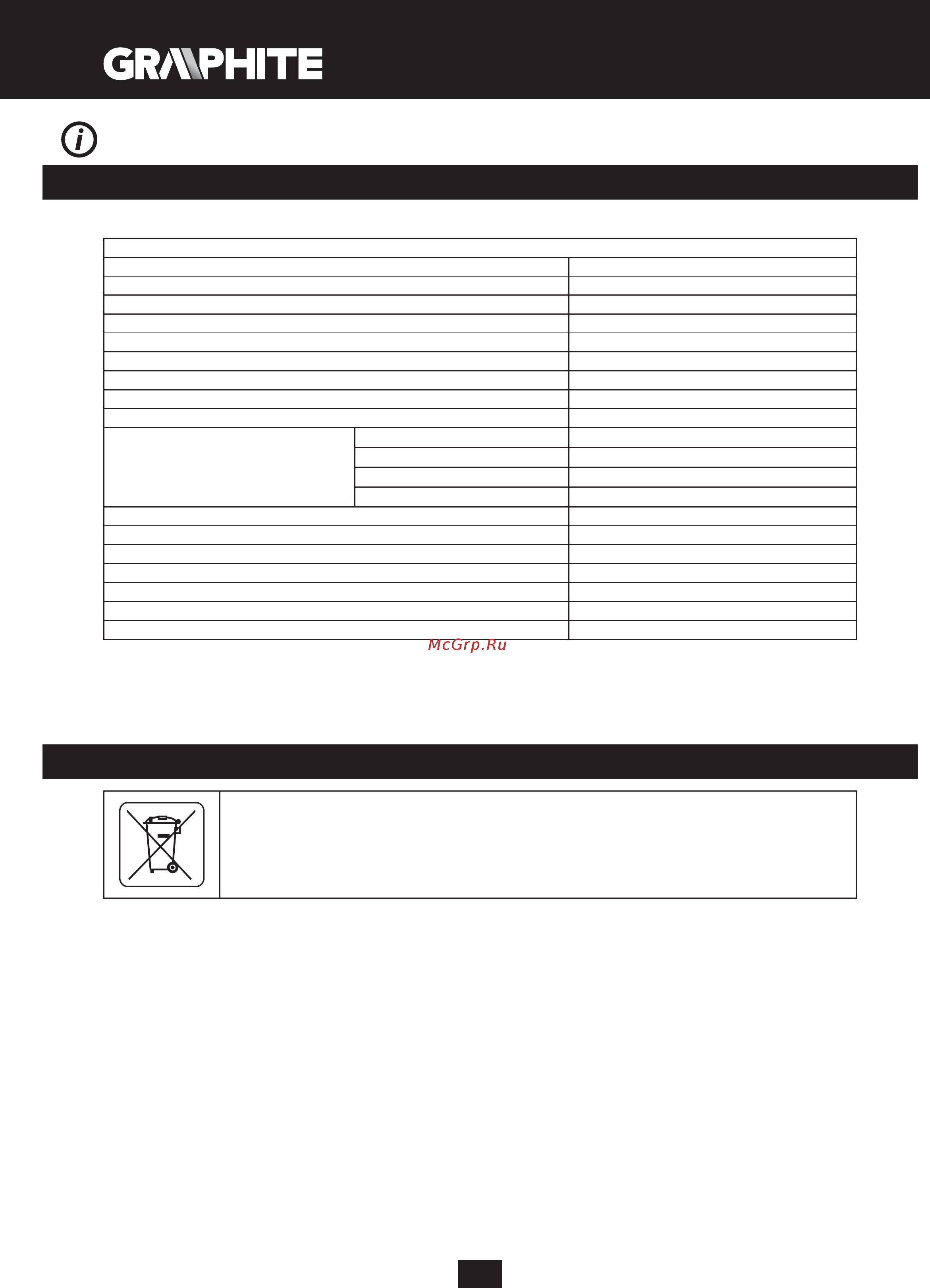 GRAPHITE 59G806 [26/224] Environmental protection